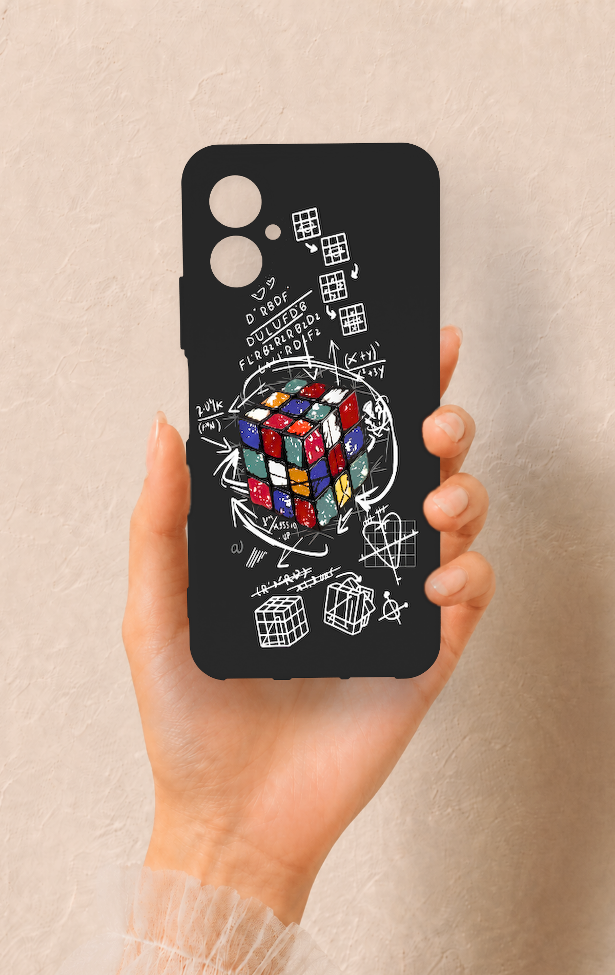 Omix X5 Uyumlu Rubik Küb Desenli Silikon Kılıf