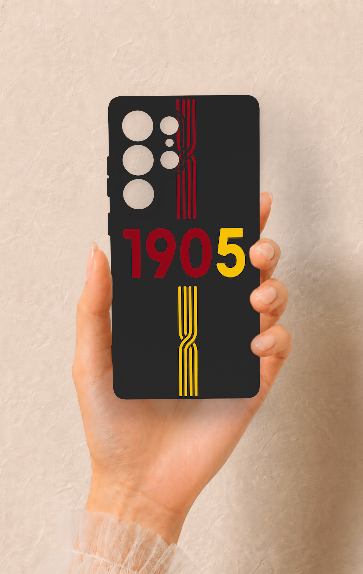 Samsung S25 Ultra Uyumlu 1905 Kemer Desenli Silikon Kılıf