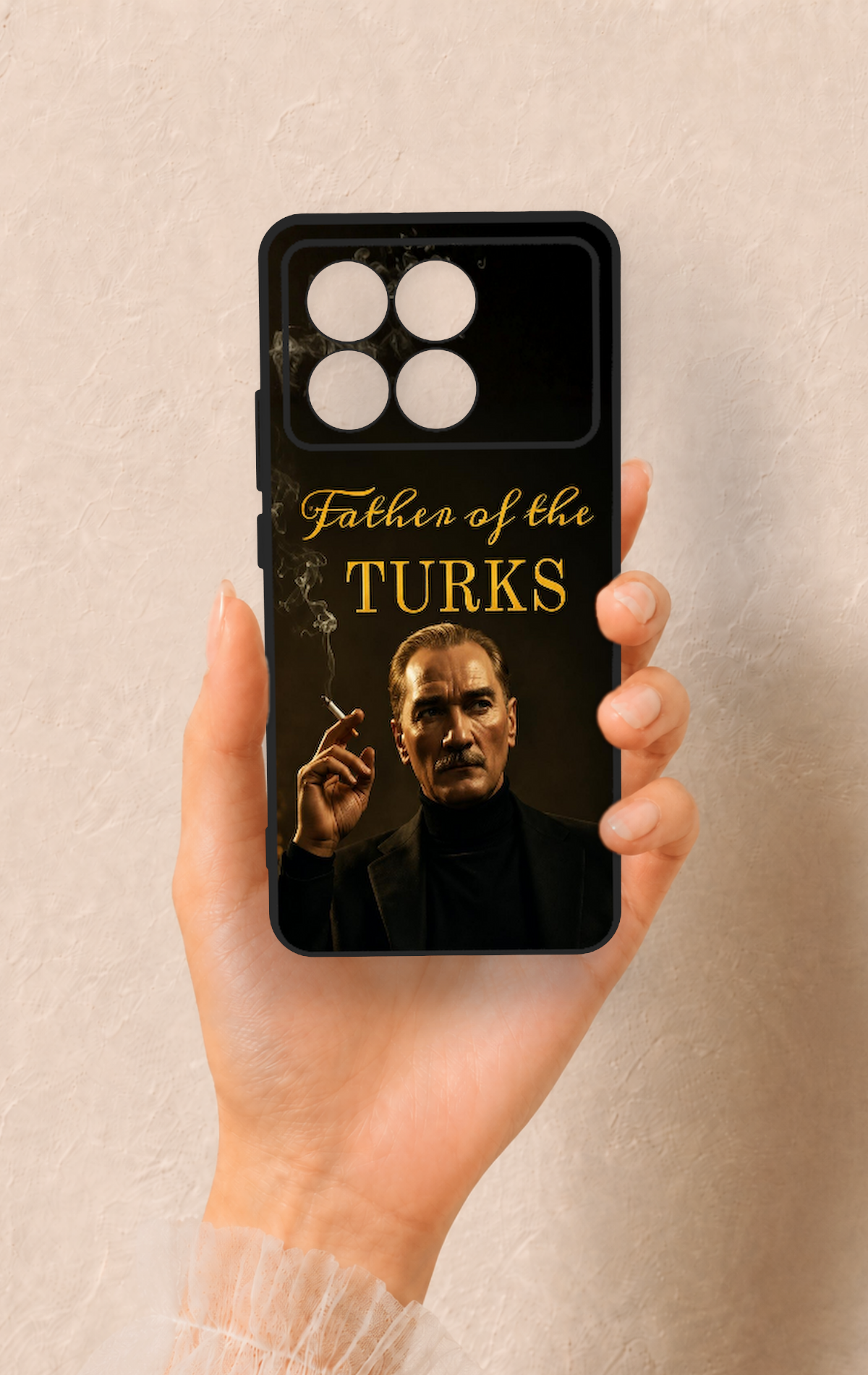 Poco X6 Pro Uyumlu Father Of The Turks Desenli Silikon Kılıf