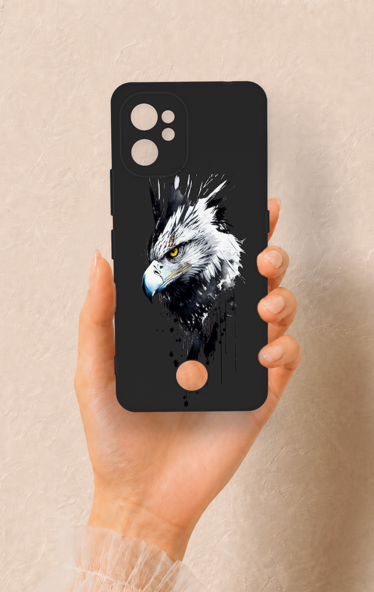 Reeder S19 Max Pro Uyumlu Bald Eagle Desenli Silikon Kılıf