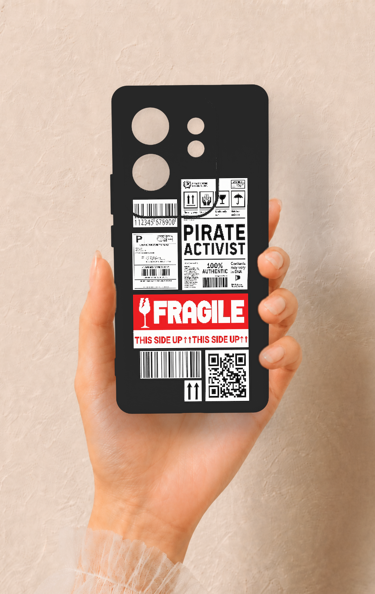 İnfinix Zero 30 Uyumlu Fragile Desenli Silikon Kılıf