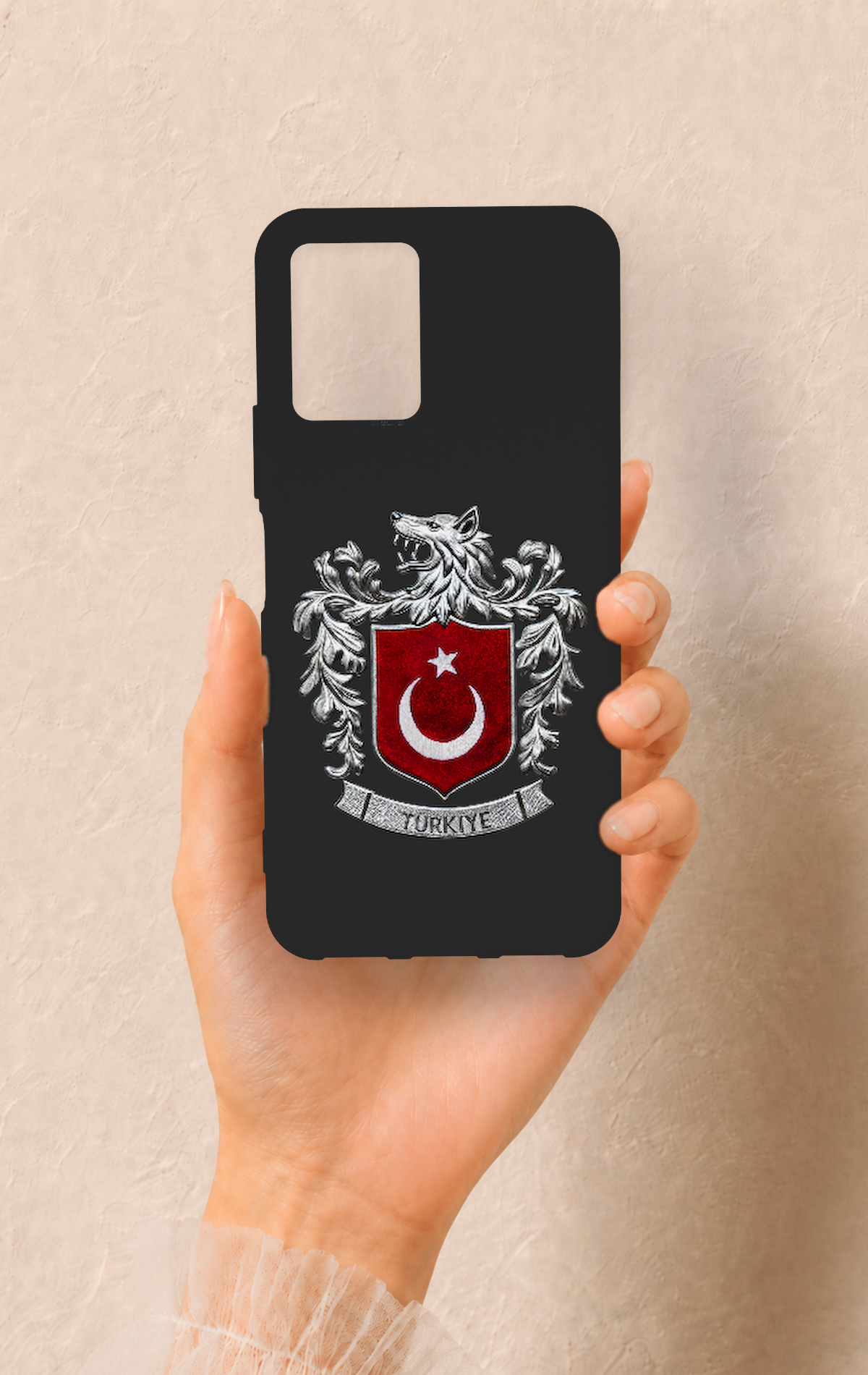 Vivo Y33S Uyumlu Türk Arma Desenli Silikon Kılıf