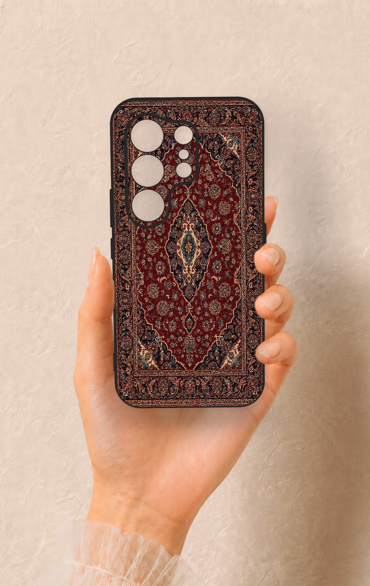 Tecno Camon 50 4G Uyumlu Acem Halı Desenli Silikon Kılıf