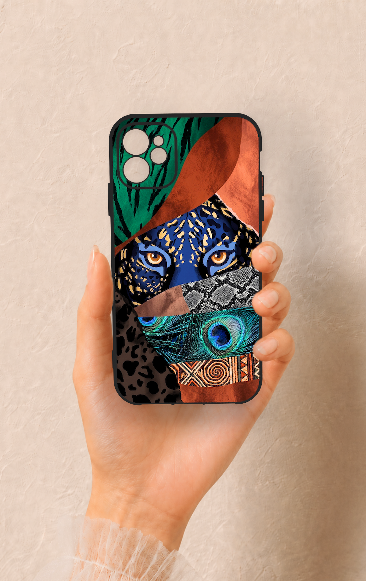 iPhone 11 Uyumlu Amazon Kaplan Desenli Silikon Kılıf