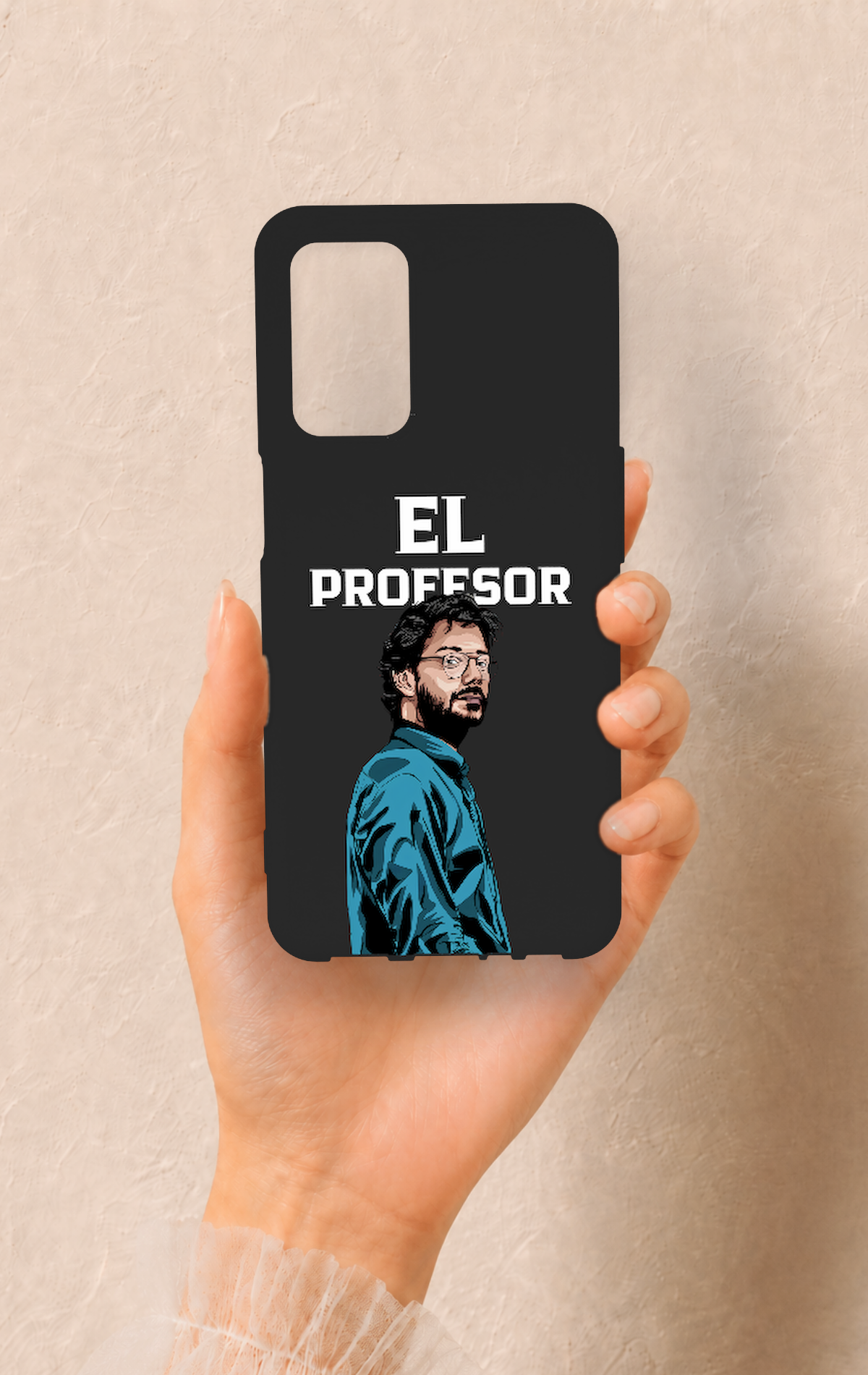 Oppo A55 Uyumlu El Profesor Desenli Silikon Kılıf