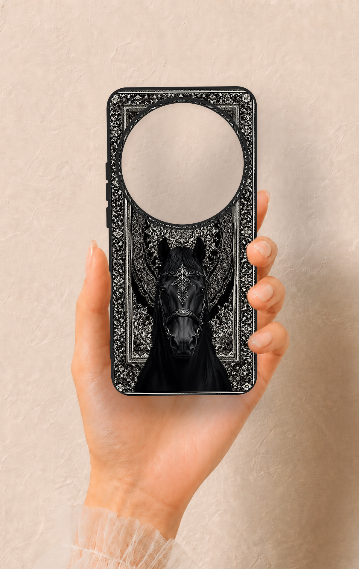 Xiaomi Mi 15 Ultra Uyumlu Etnik At Figürü Desenli Silikon Kılıf