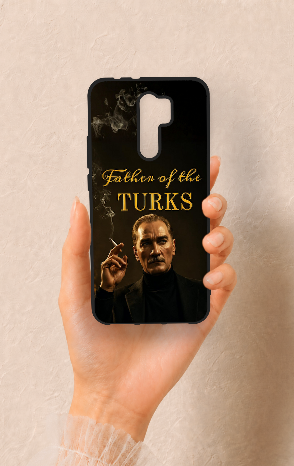 Redmi 9 Uyumlu Father Of The Turks Desenli Silikon Kılıf