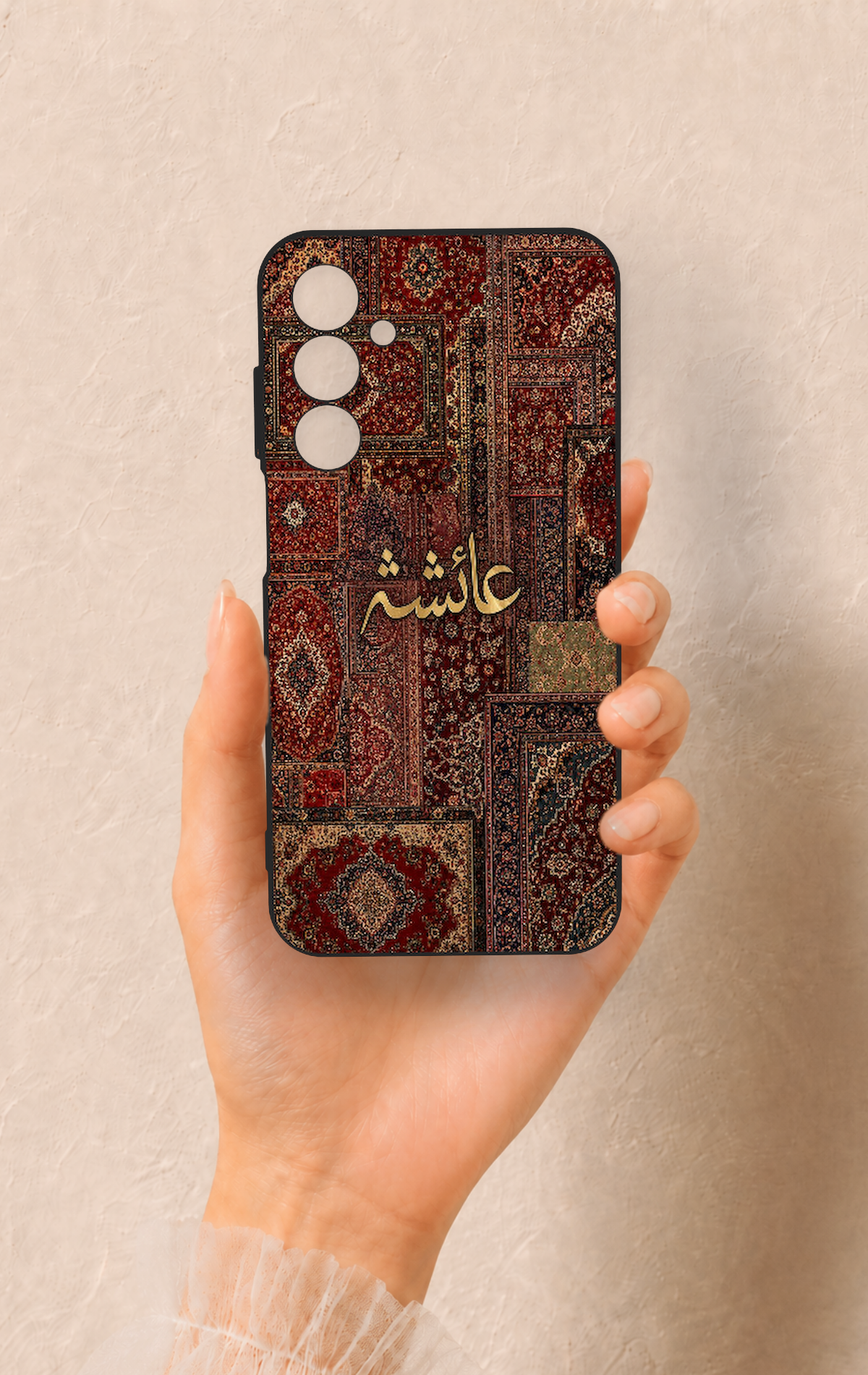 Samsung A25 Uyumlu Vintage Halı Desenli Silikon Kılıf