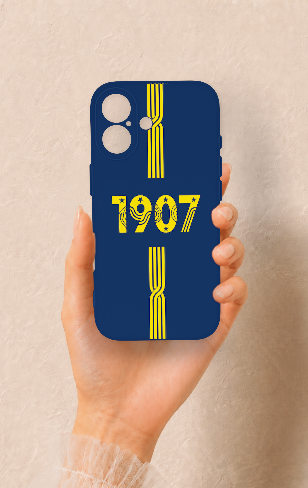 iPhone 17 Uyumlu 1907 Kemer Desenli Silikon Kılıf