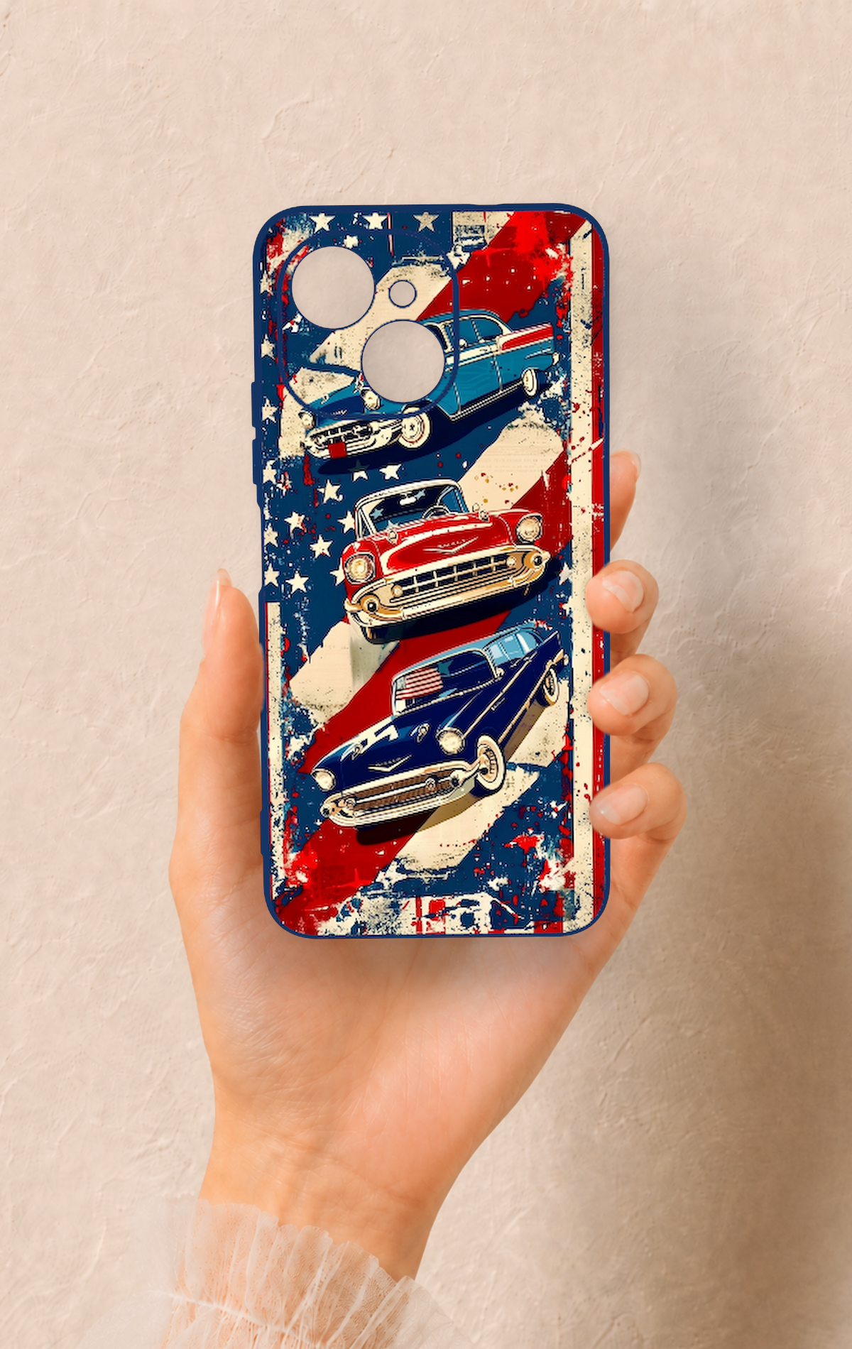 Tecno Spark 40C Uyumlu Amerikan Chevrolet Desenli Silikon Kılıf