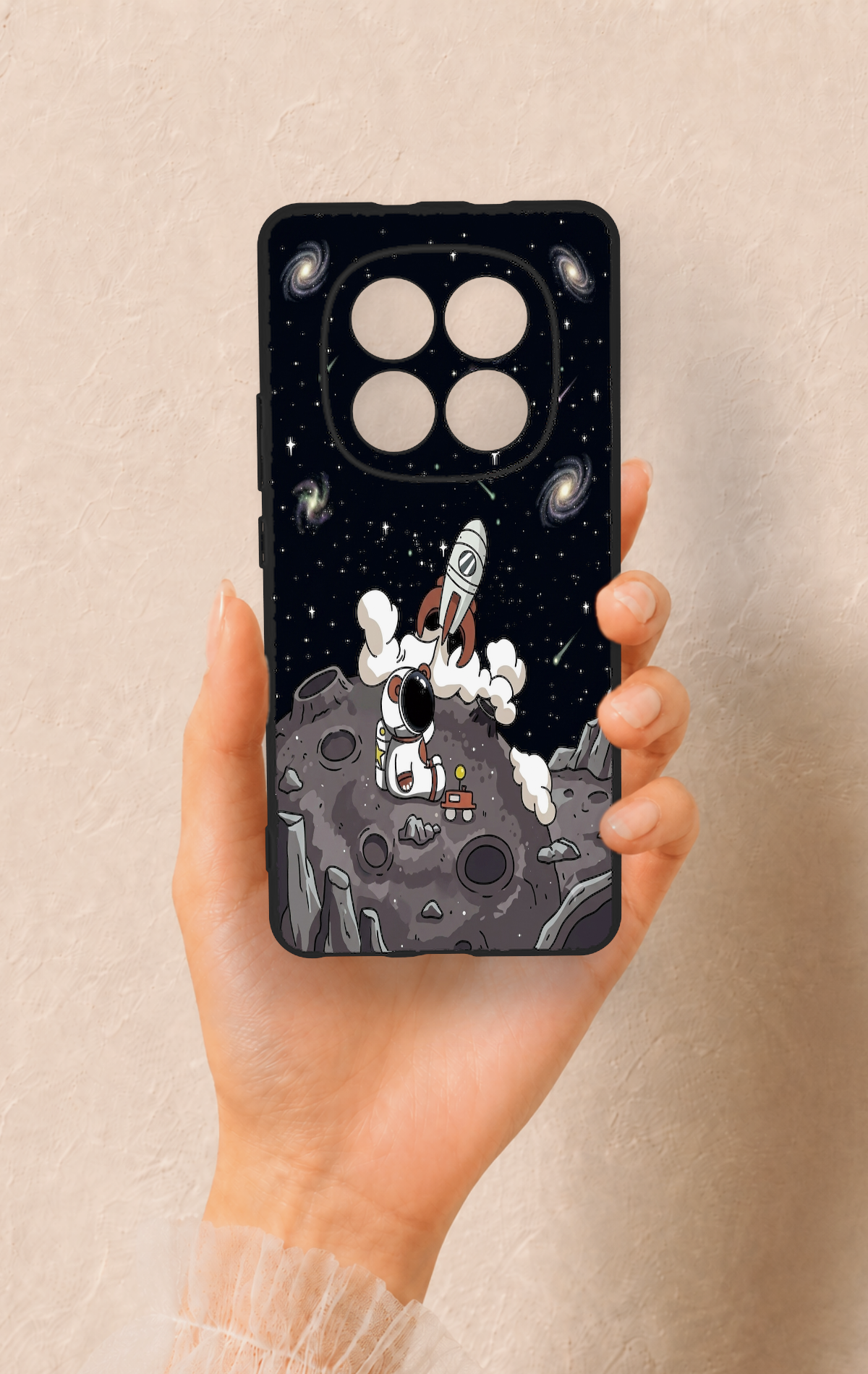 REDMİ NOTE 15 4G Uyumlu Uzay Astronot Desenli Silikon Kılıf