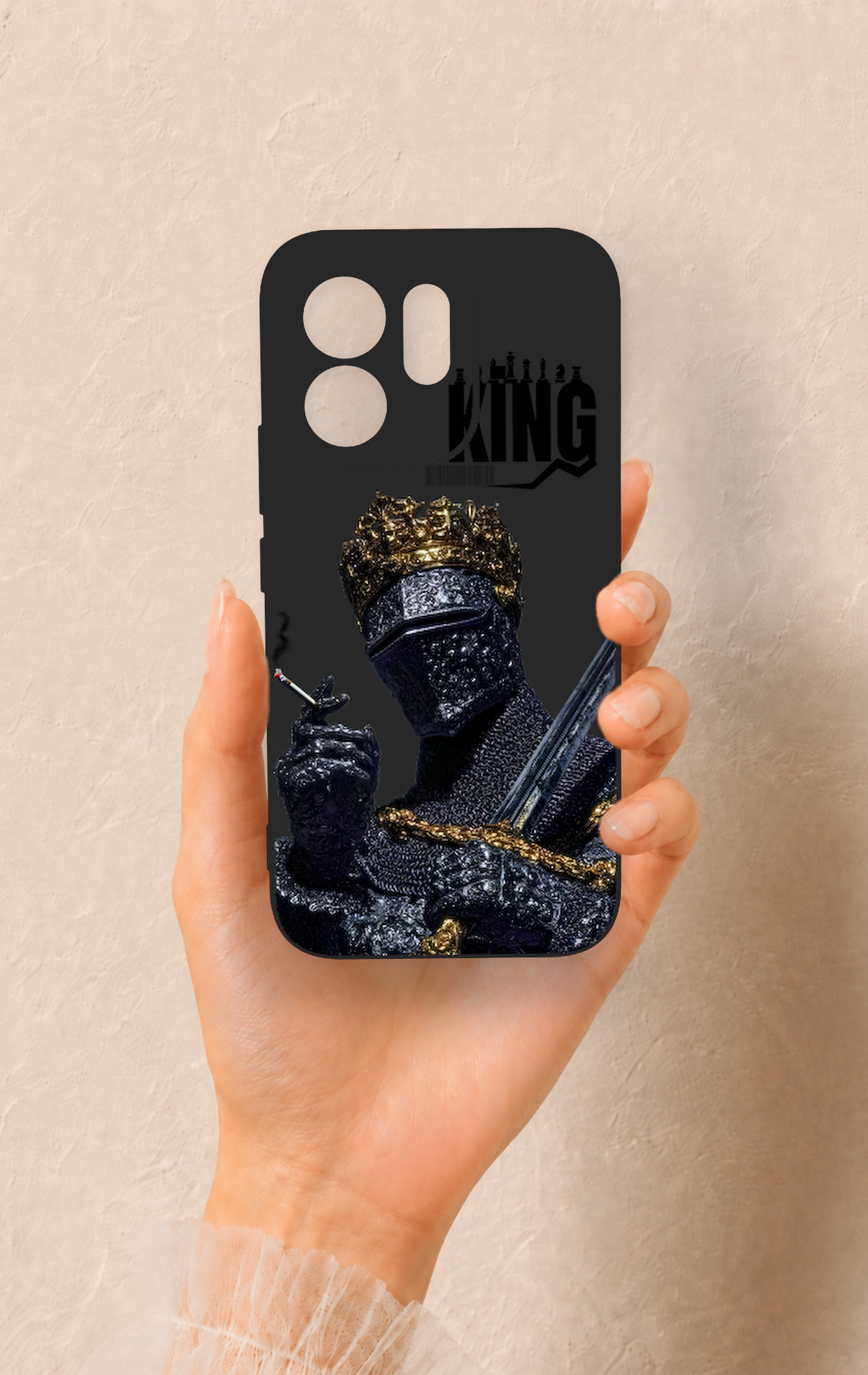 Vivo V70 5G Uyumlu King Desenli Silikon Kılıf