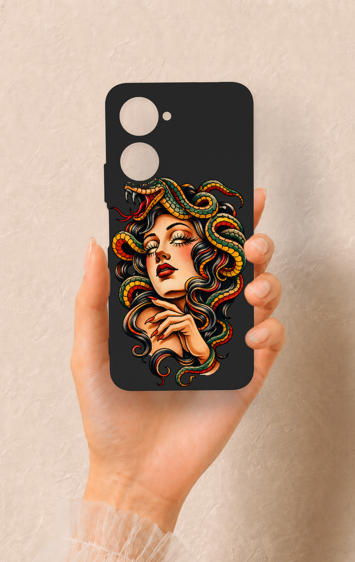 Vivo Y18 Uyumlu Medusa Desenli Silikon Kılıf