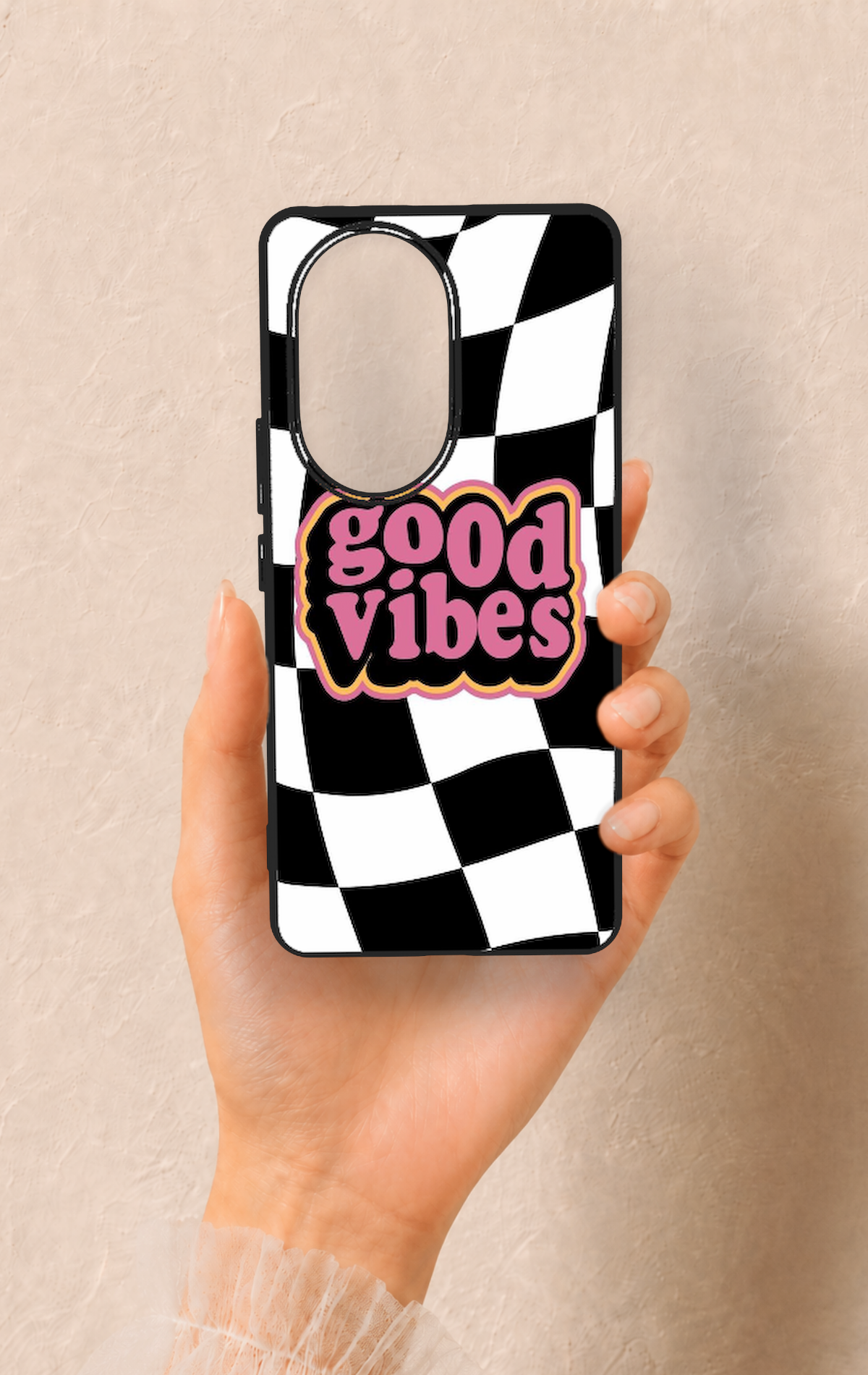 Honor 200 Pro 5G Uyumlu Black Good Vibes Desenli Silikon Kılıf