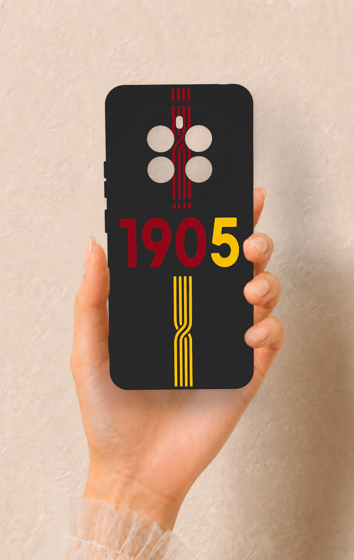 Realme 12 4G Uyumlu 1905 Kemer Desenli Silikon Kılıf