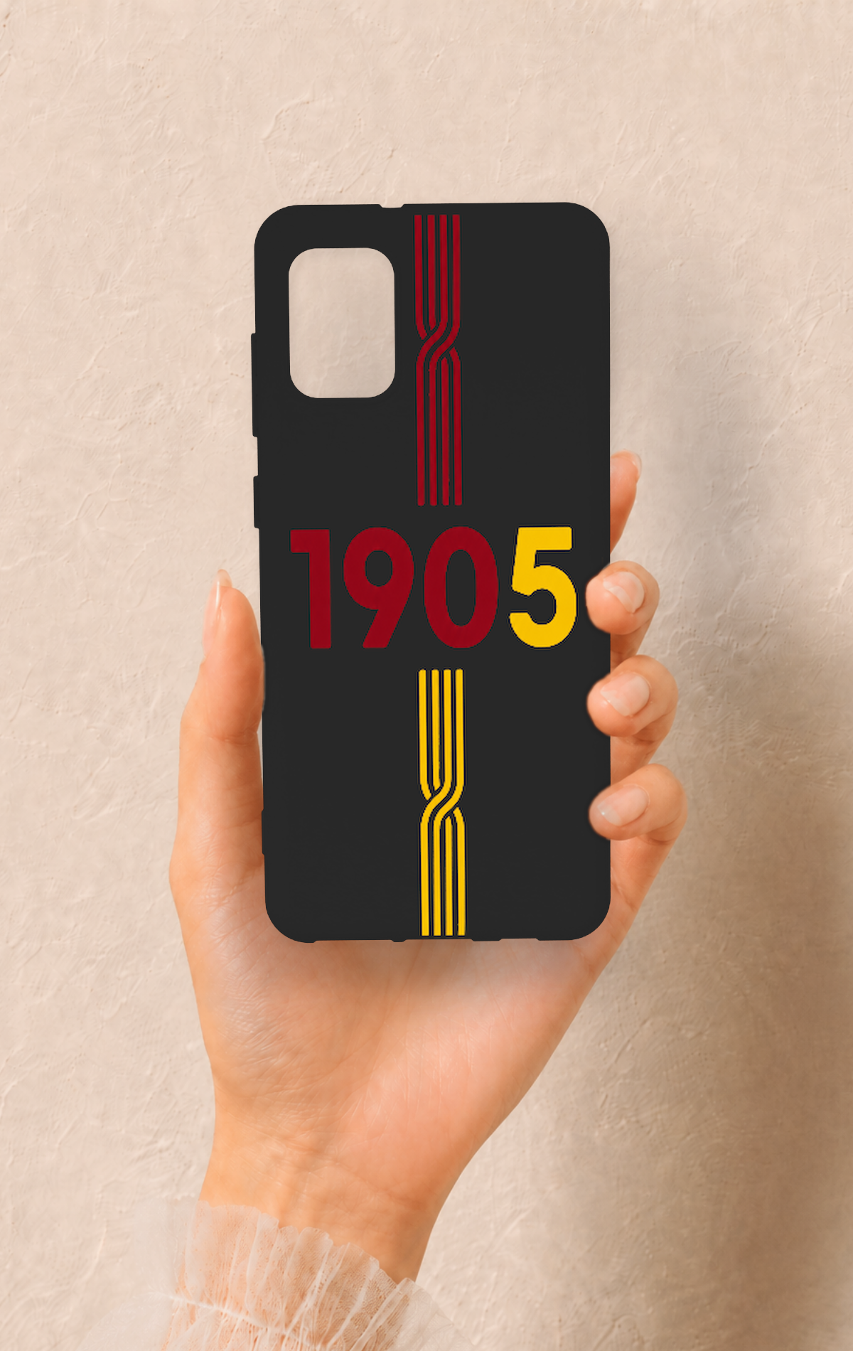 Samsung A31 Uyumlu 1905 Kemer Desenli Silikon Kılıf