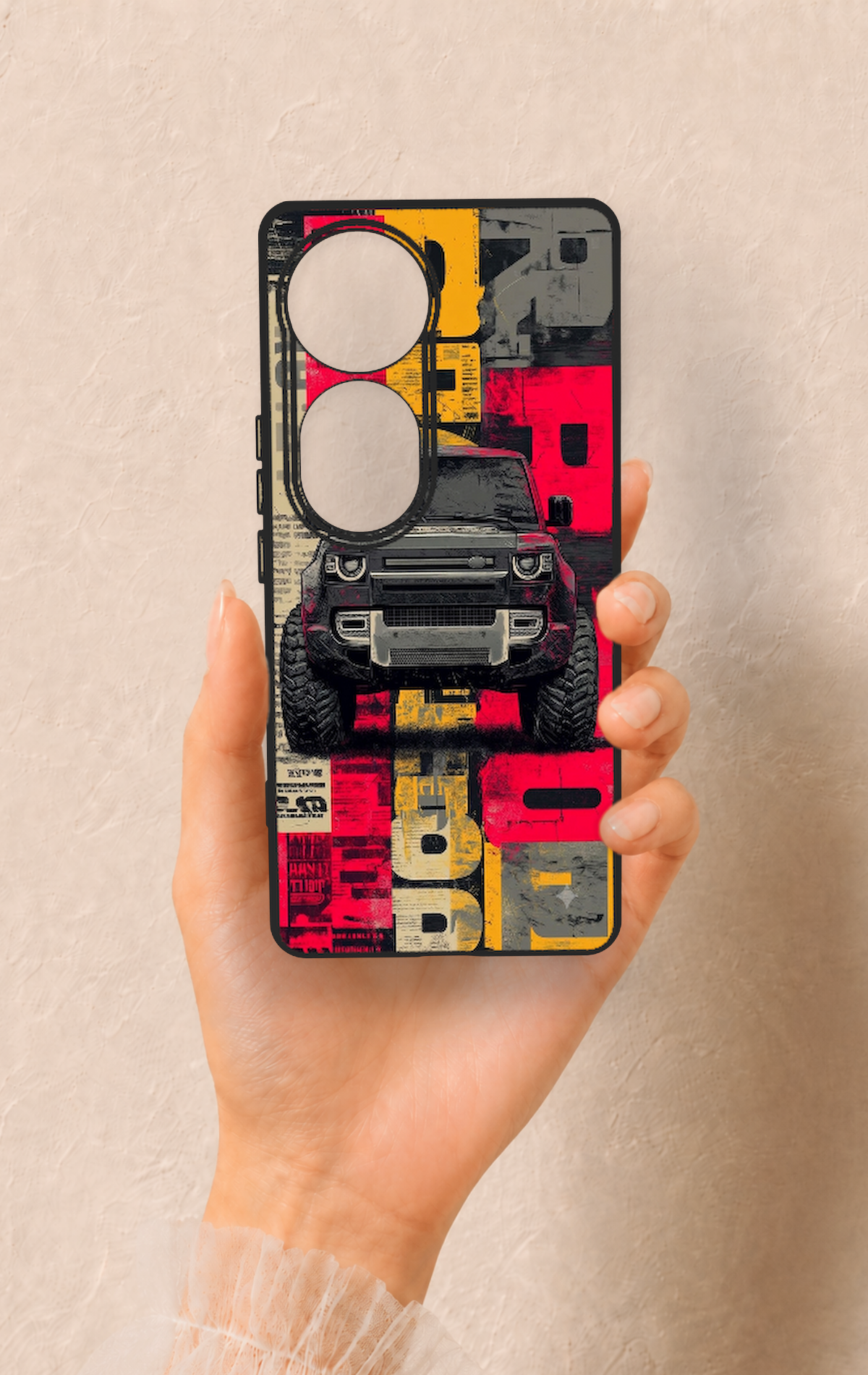 Vivo V40 Uyumlu Defender Truck Desenli Silikon Kılıf