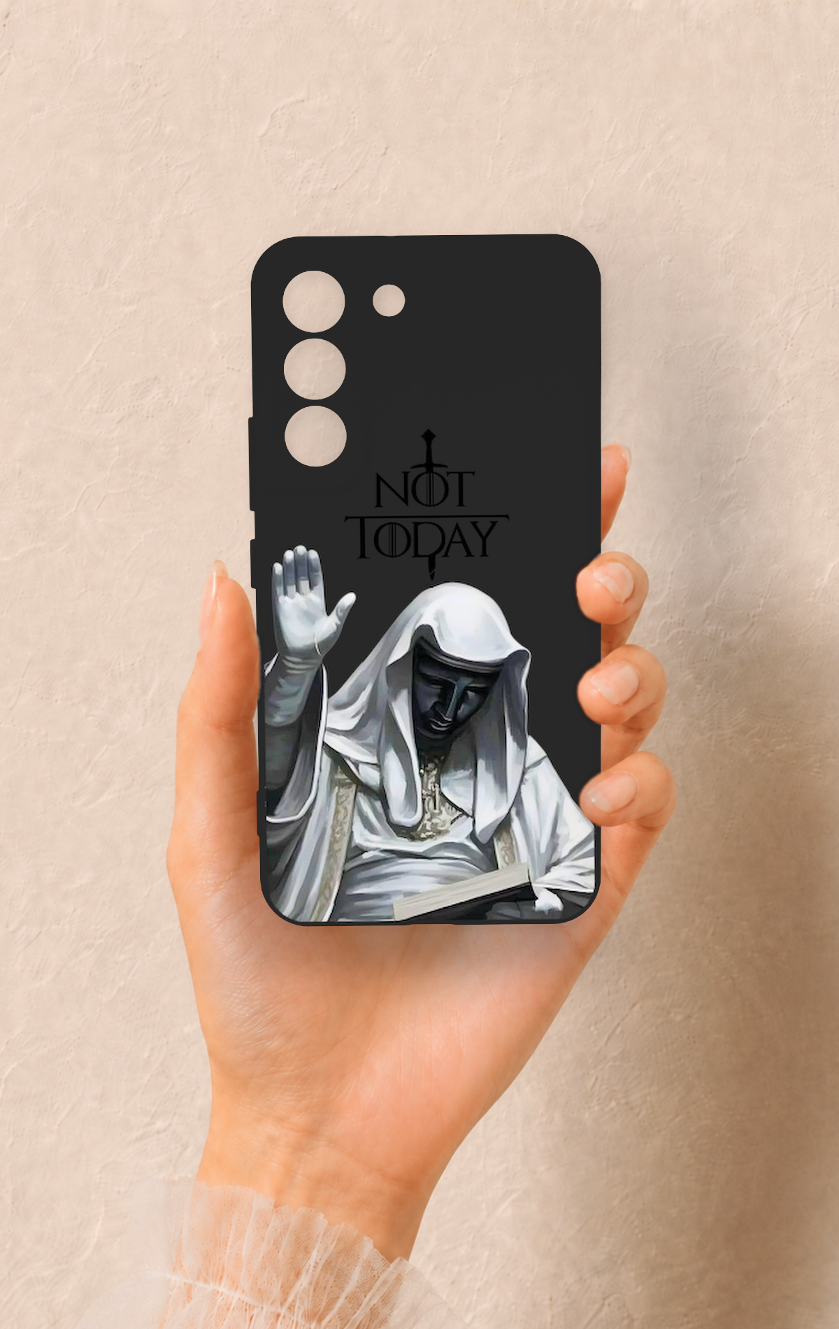 Samsung S22 Uyumlu Not Today Desenli Silikon Kılıf