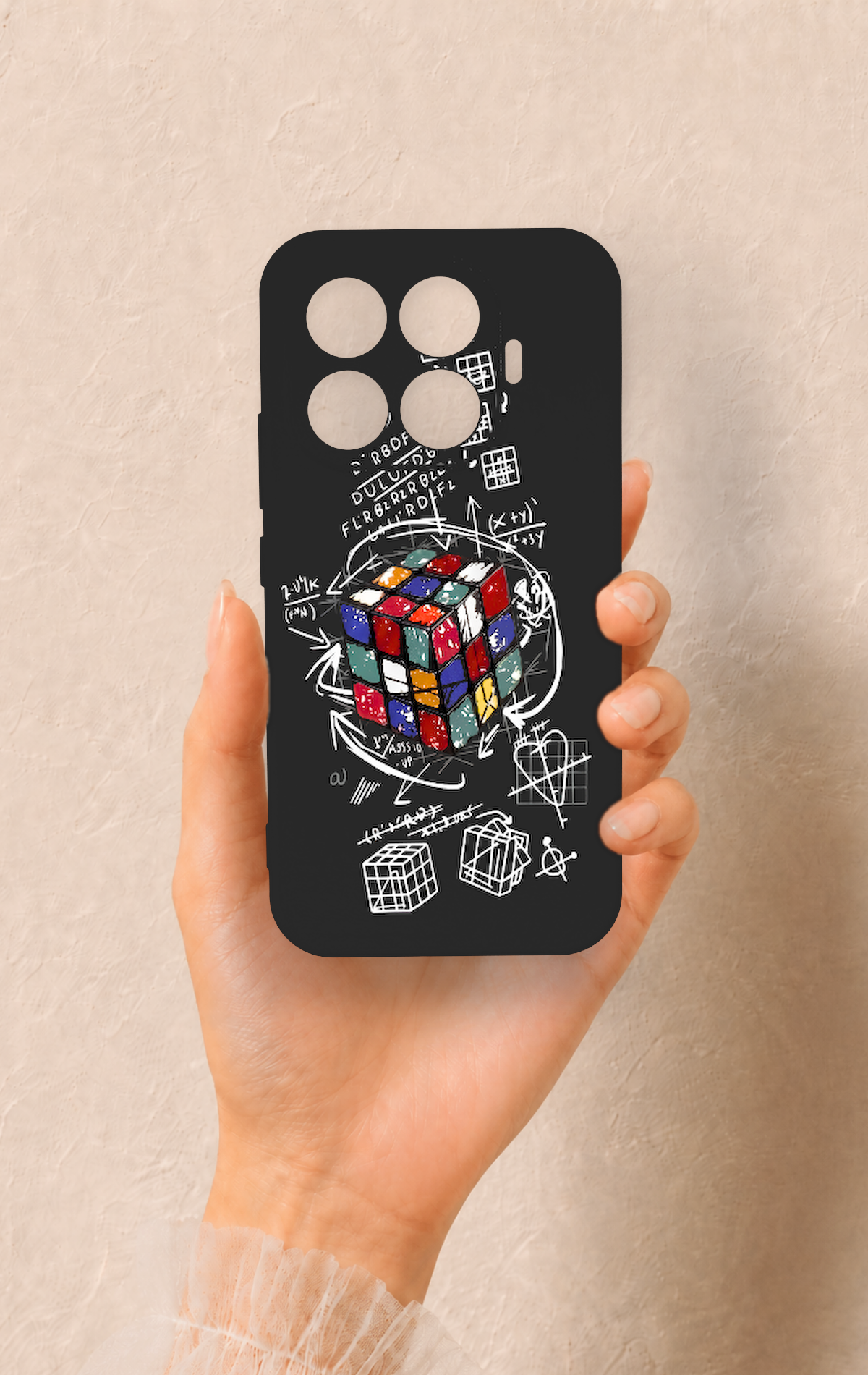 Mi 17T 5G Uyumlu Rubik Küb Desenli Silikon Kılıf