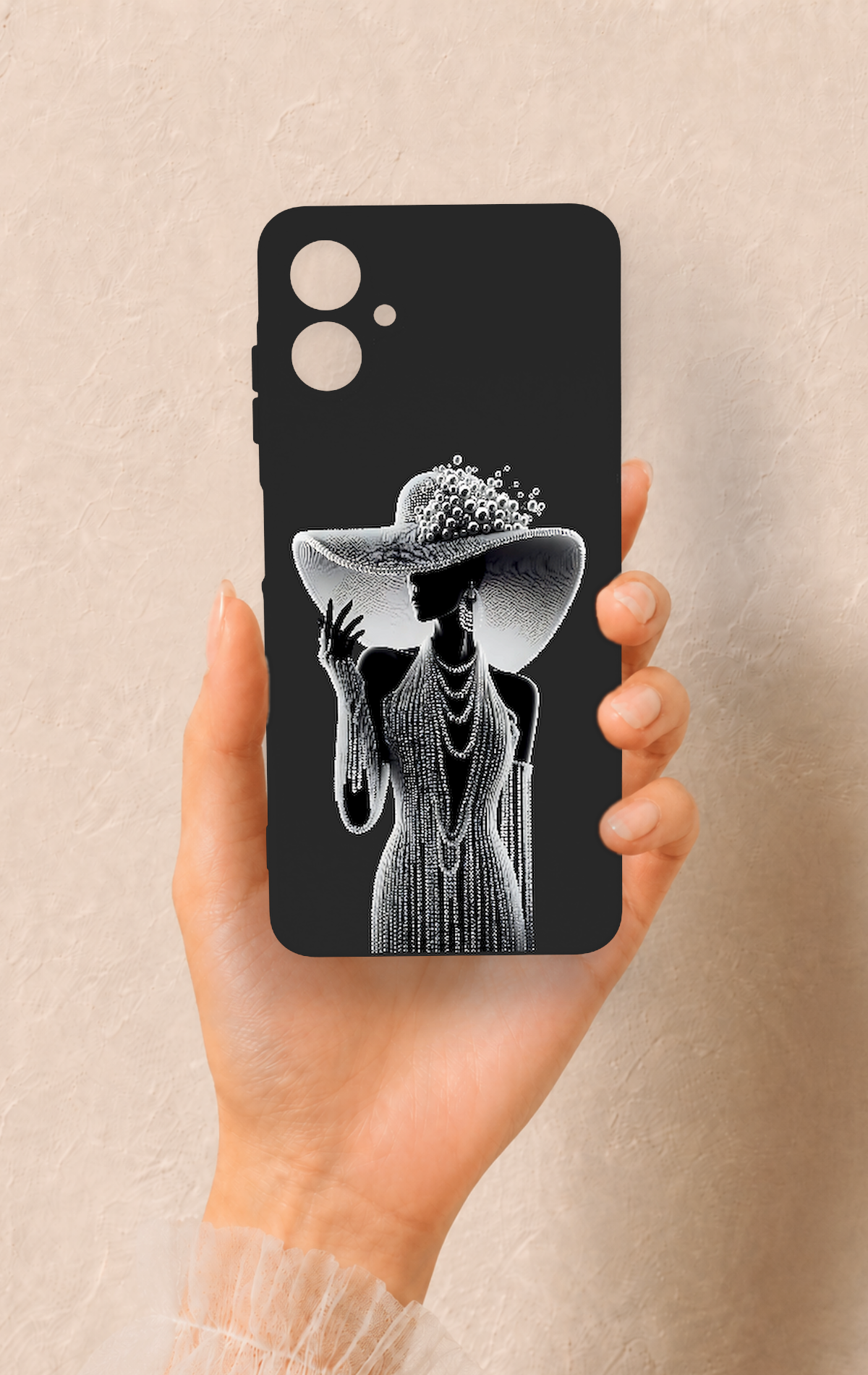 Samsung A06 Uyumlu Lady Desenli Silikon Kılıf