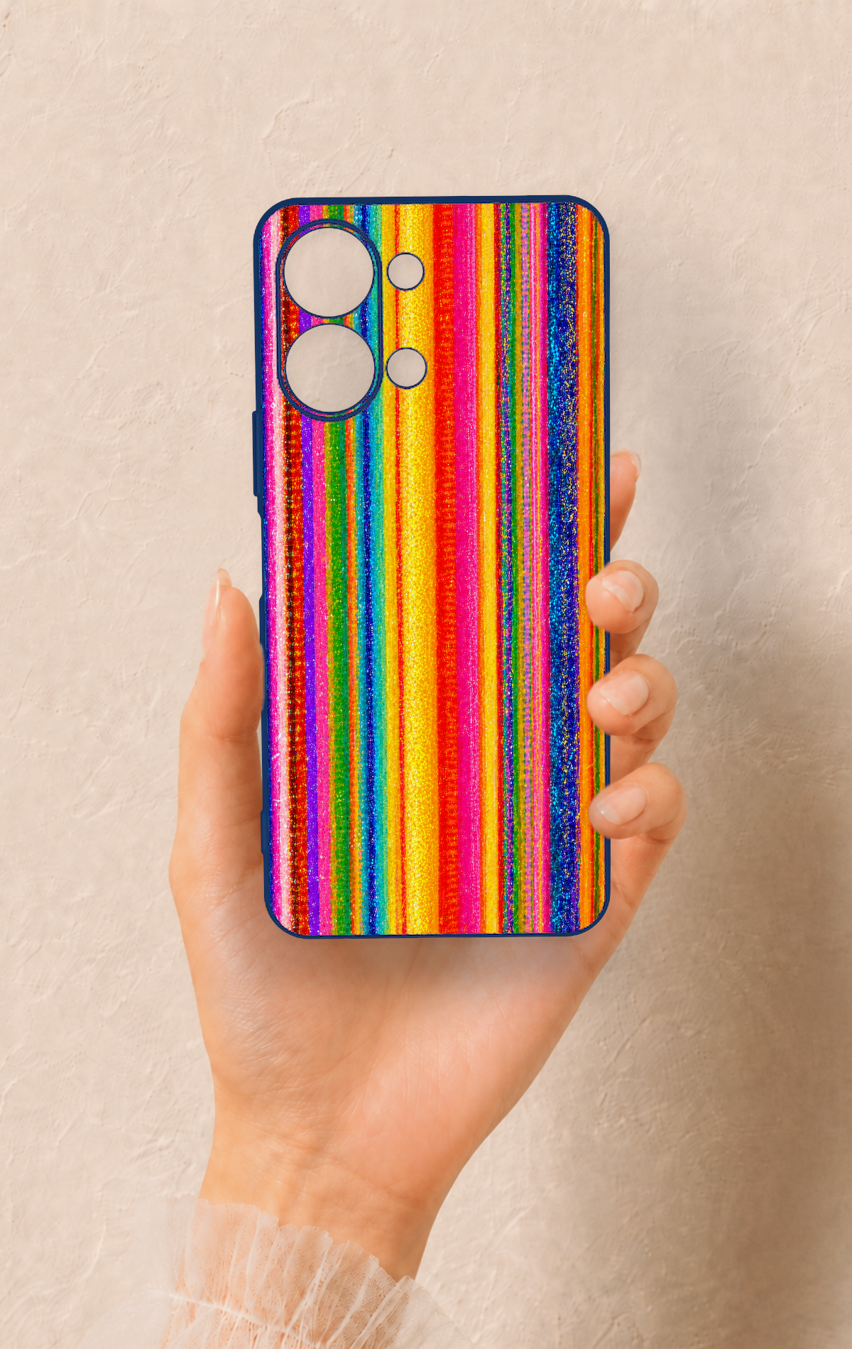Vivo Y05 4G Uyumlu Rengarenk Desenli Silikon Kılıf