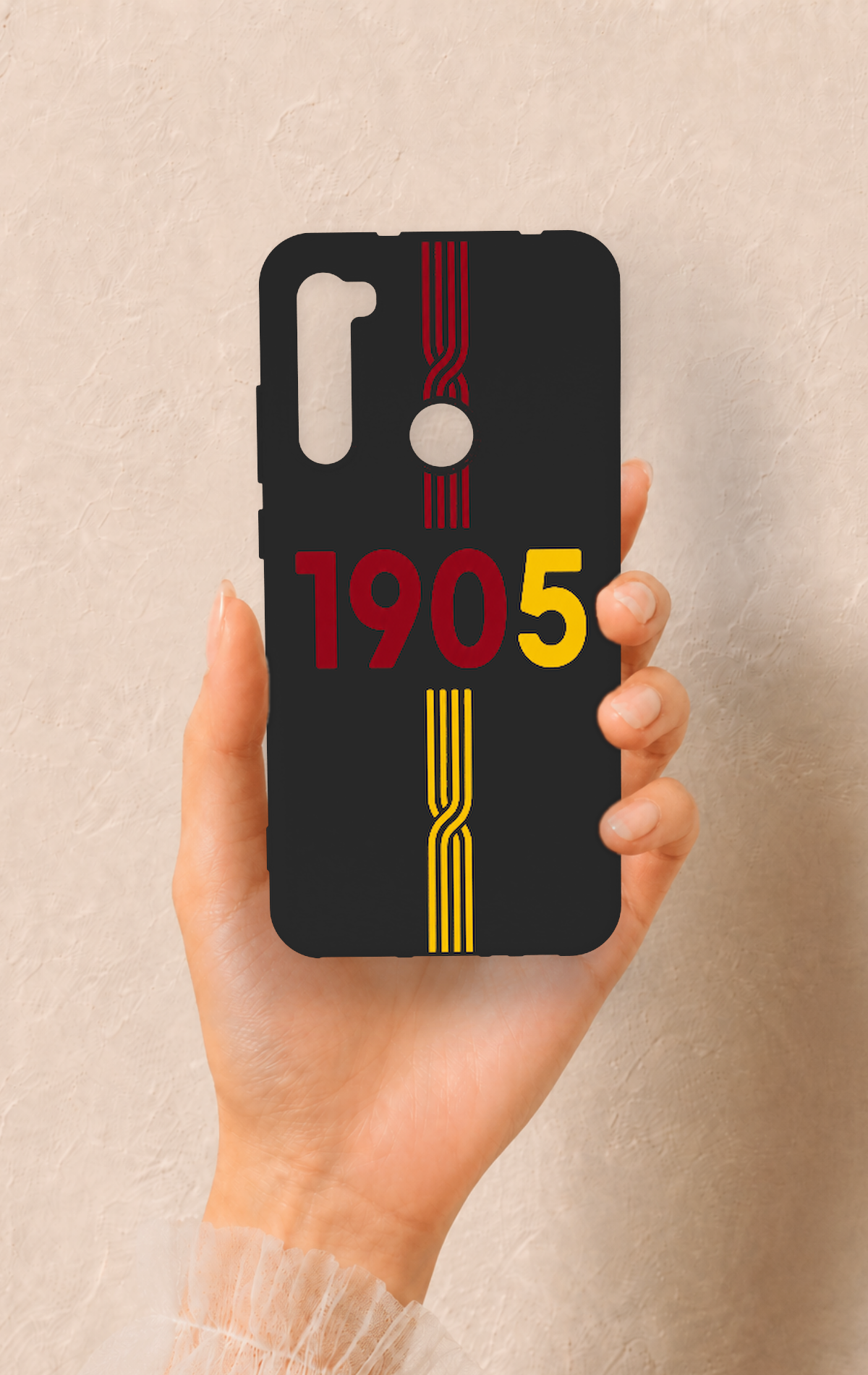 Redmi Note 8 Uyumlu 1905 Kemer Desenli Silikon Kılıf