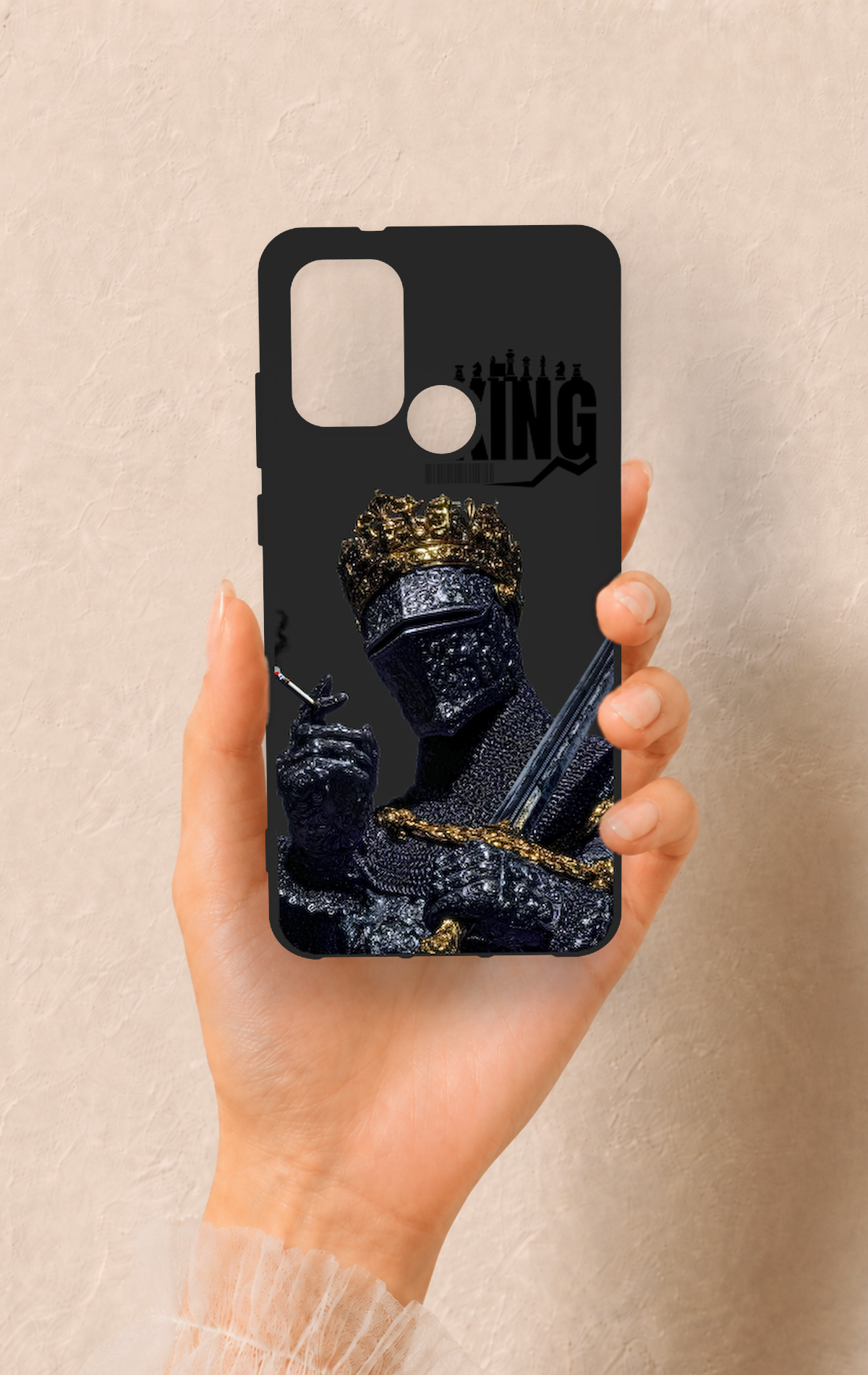 Casper Via F20 Uyumlu King Desenli Silikon Kılıf