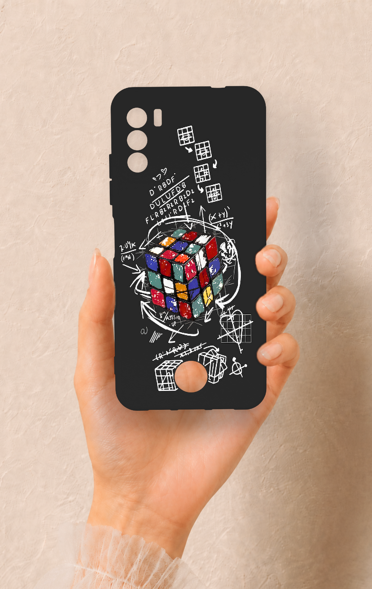 Reeder S19 Max Pro S Uyumlu Rubik Küb Desenli Silikon Kılıf