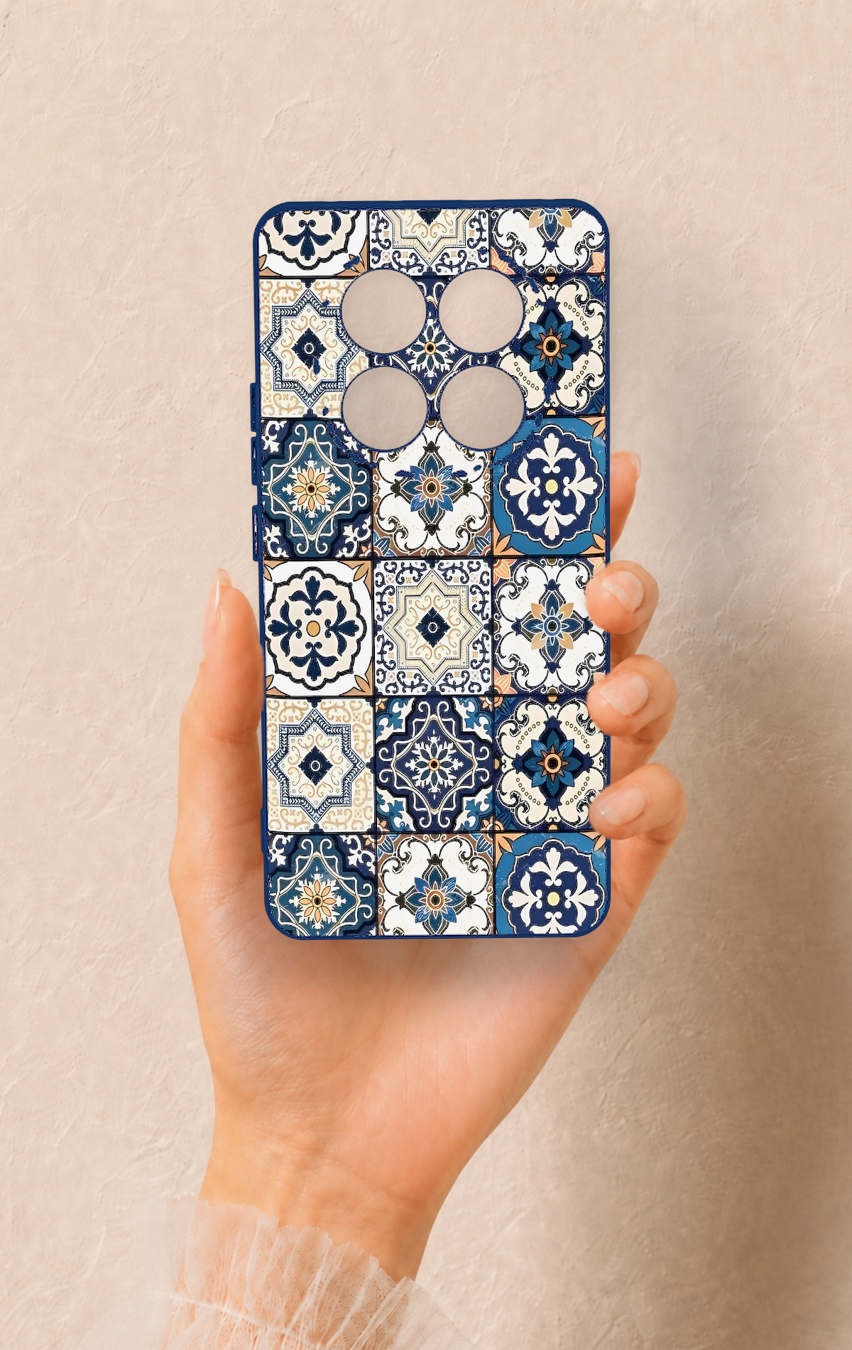 Redmi Note 14 Pro 5G Uyumlu Mozaik Çini Desenli Silikon Kılıf