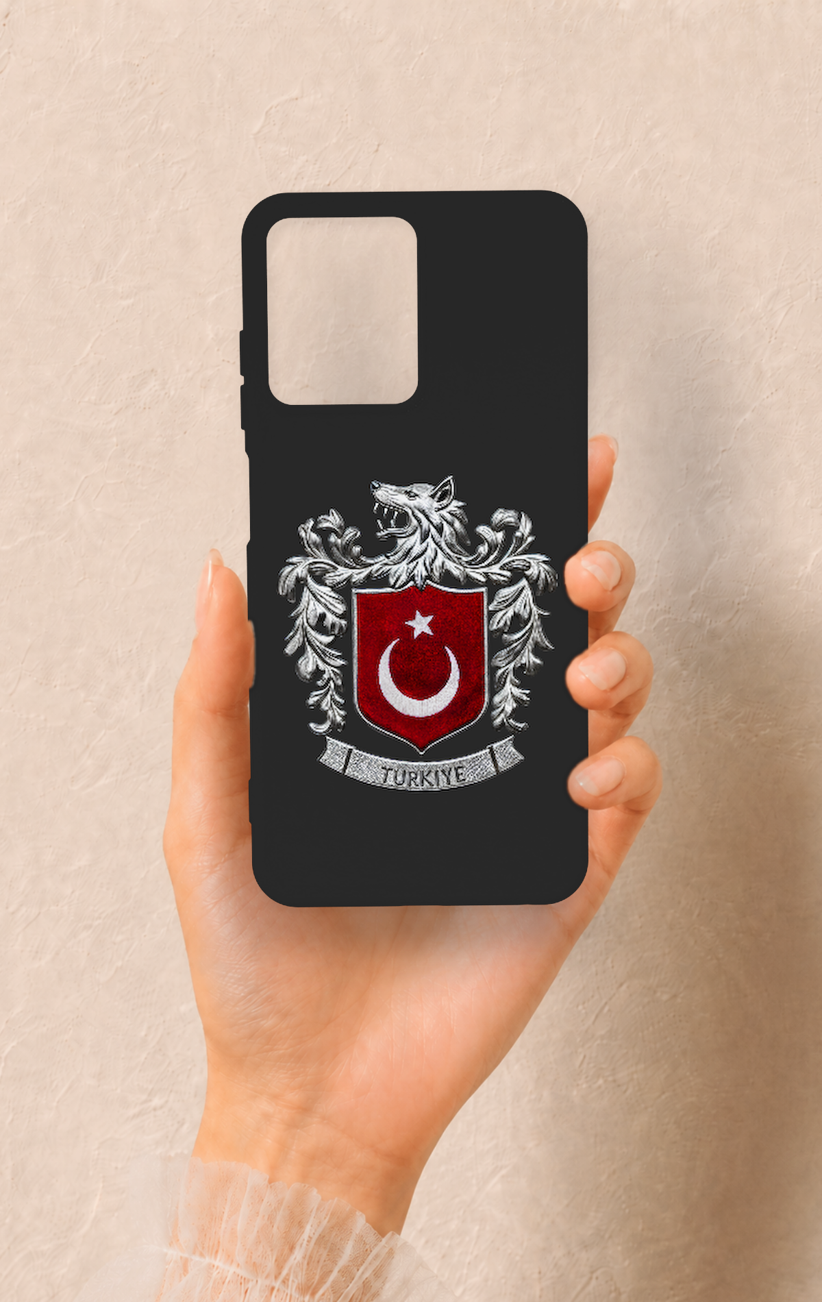 Casper Via M40 Uyumlu Türk Arma Desenli Silikon Kılıf