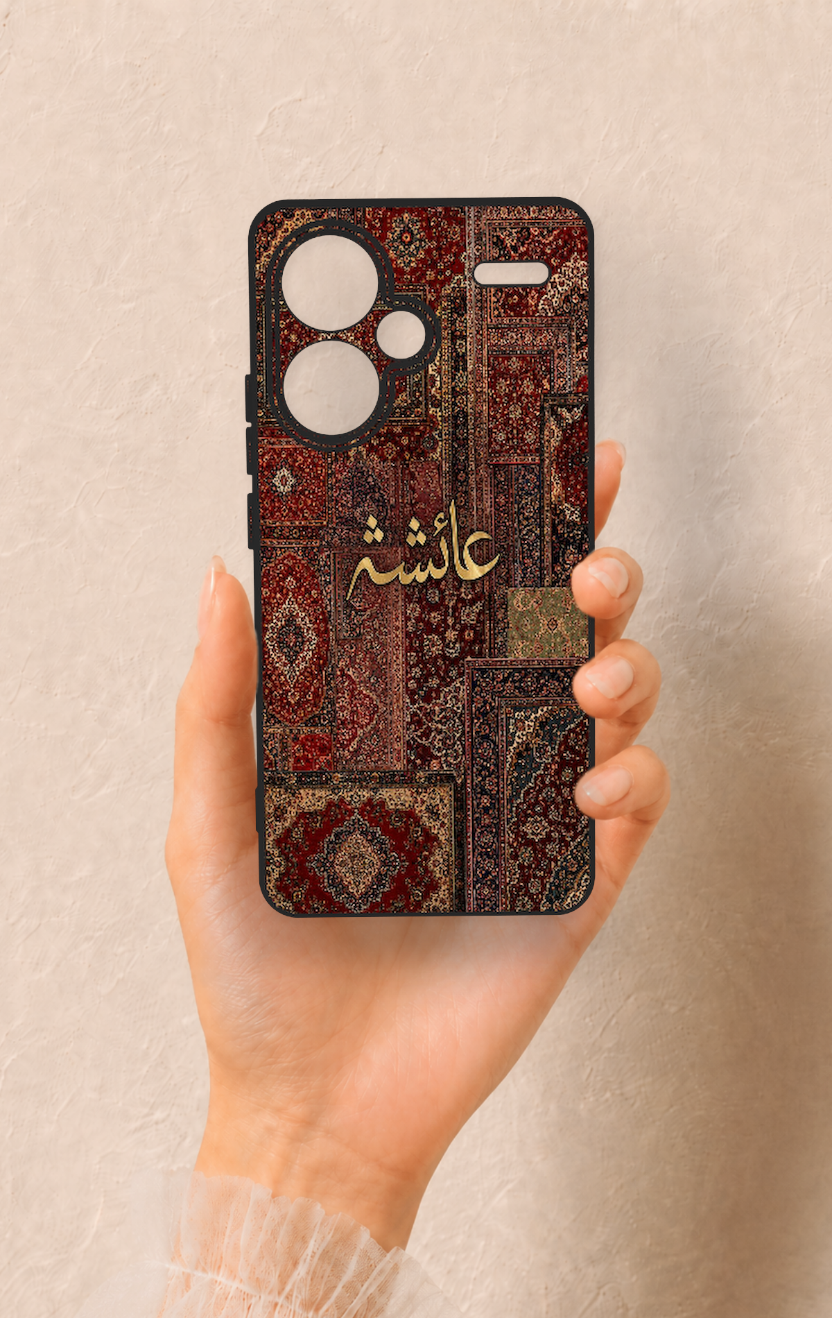 Redmi Note 13 Pro Plus Uyumlu Vintage Halı Desenli Silikon Kılıf