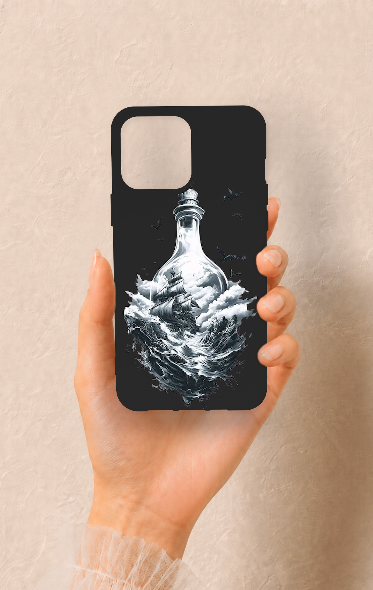 iPhone 13 Pro Max Uyumlu Secret Sea Desenli Silikon Kılıf