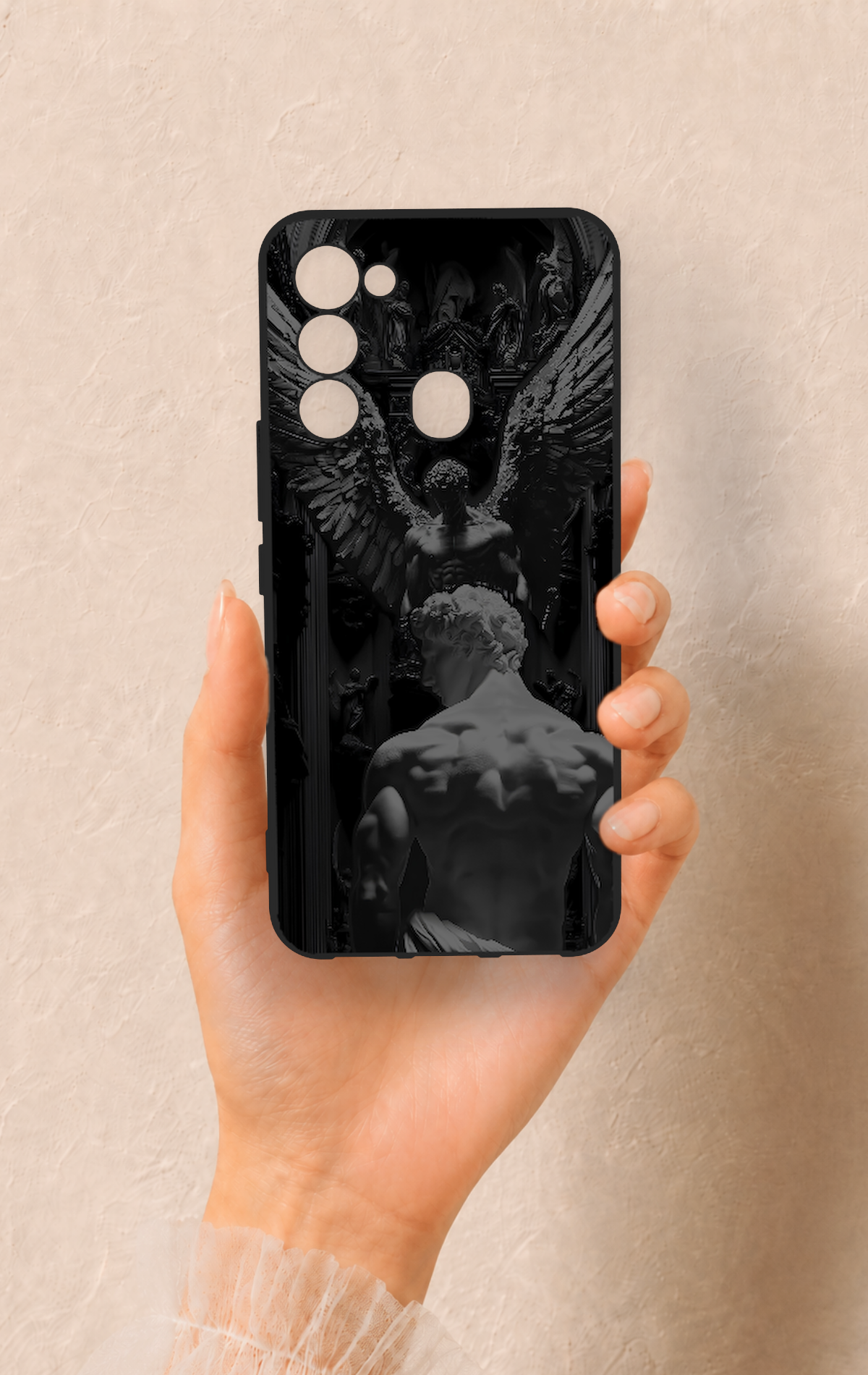 Tecno Spark 8C Uyumlu Icarus Desenli Silikon Kılıf