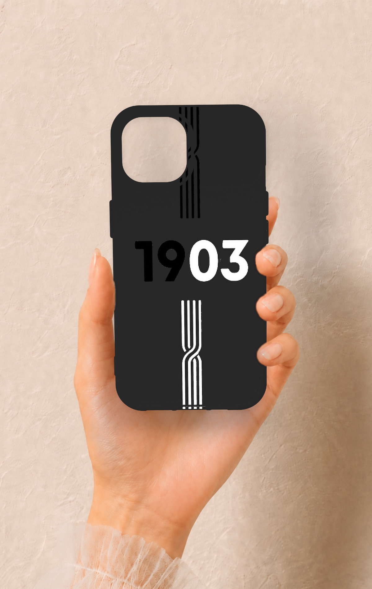 iPhone 15 Uyumlu 1903 Kemer Desenli Silikon Kılıf