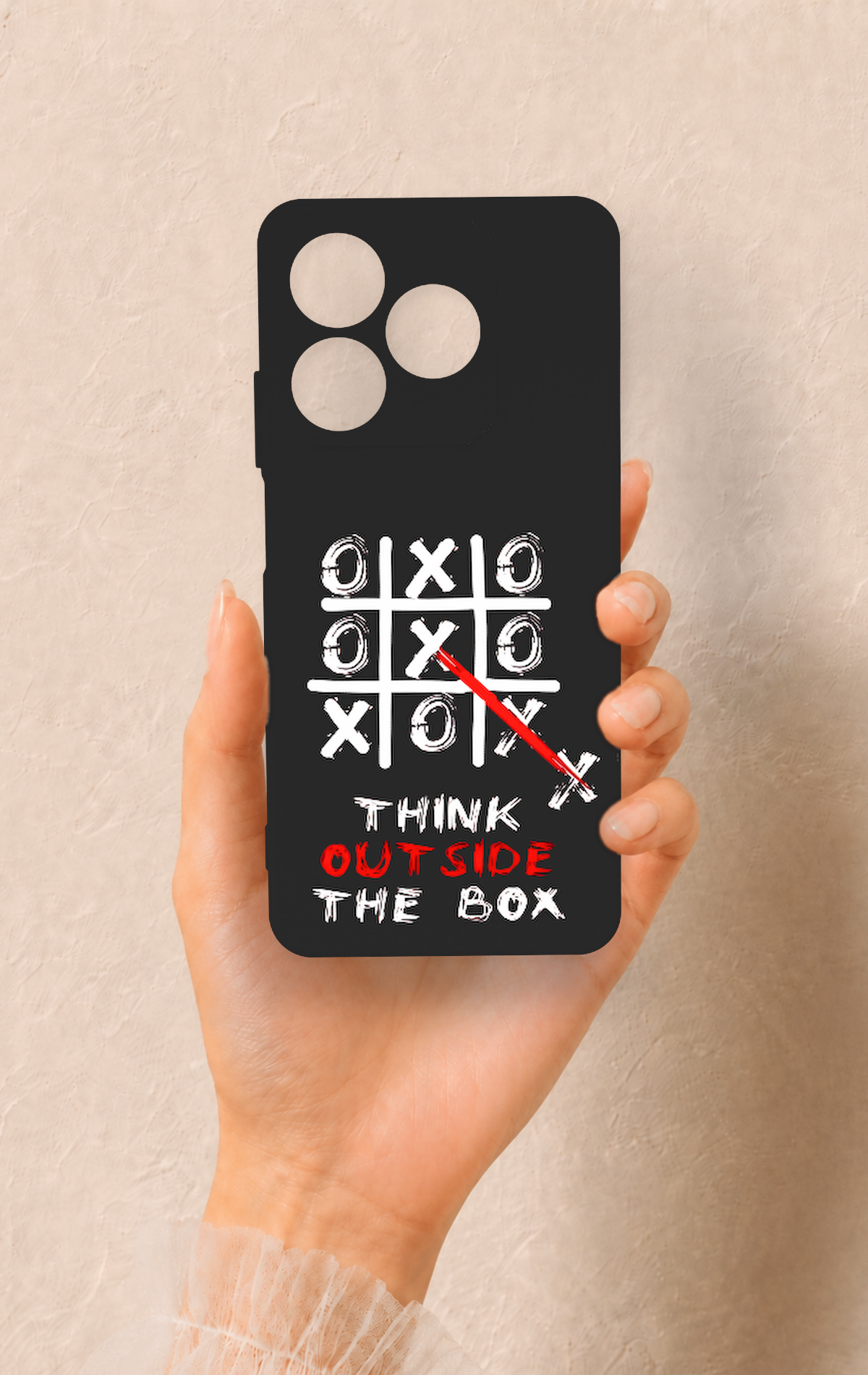 Realme C63 Uyumlu Out Side The Box Desenli Silikon Kılıf
