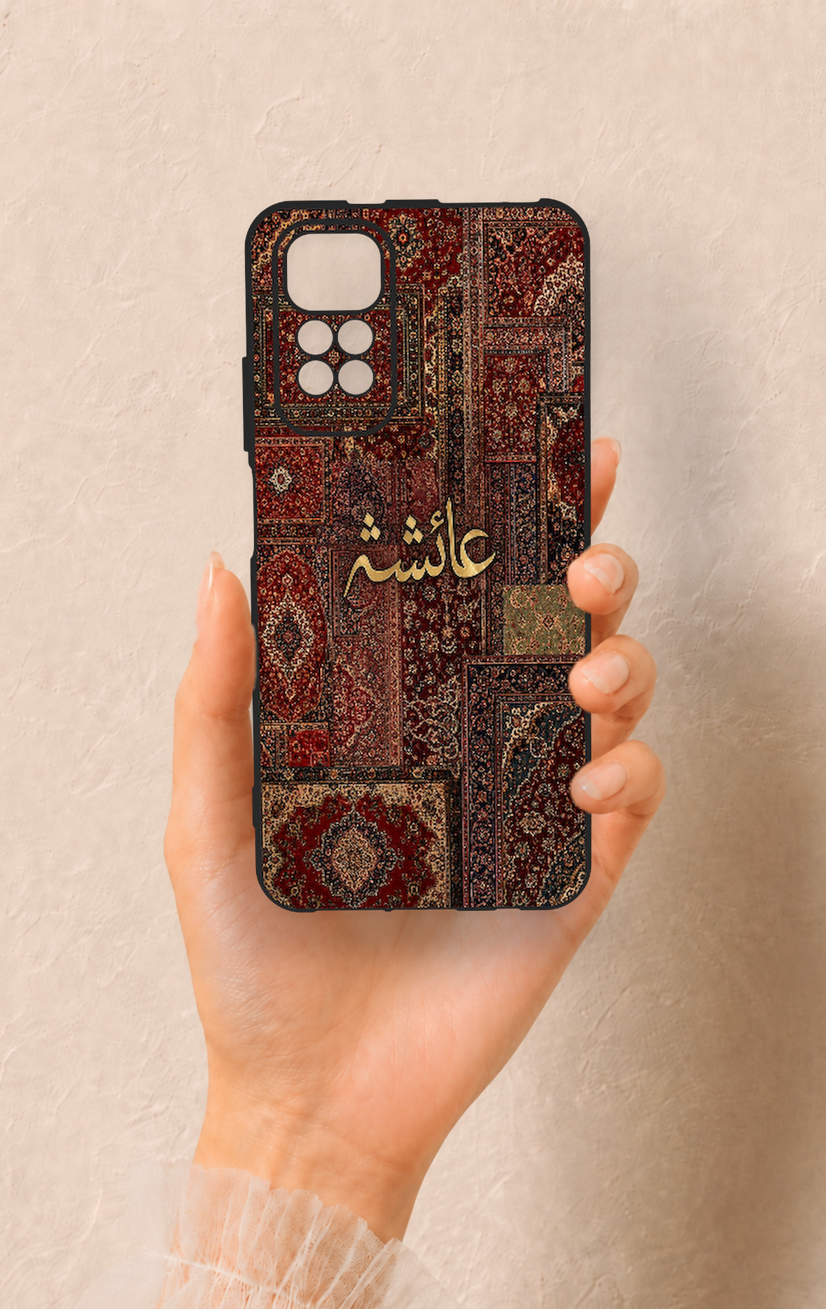 Redmi Note 11S Uyumlu Vintage Halı Desenli Silikon Kılıf