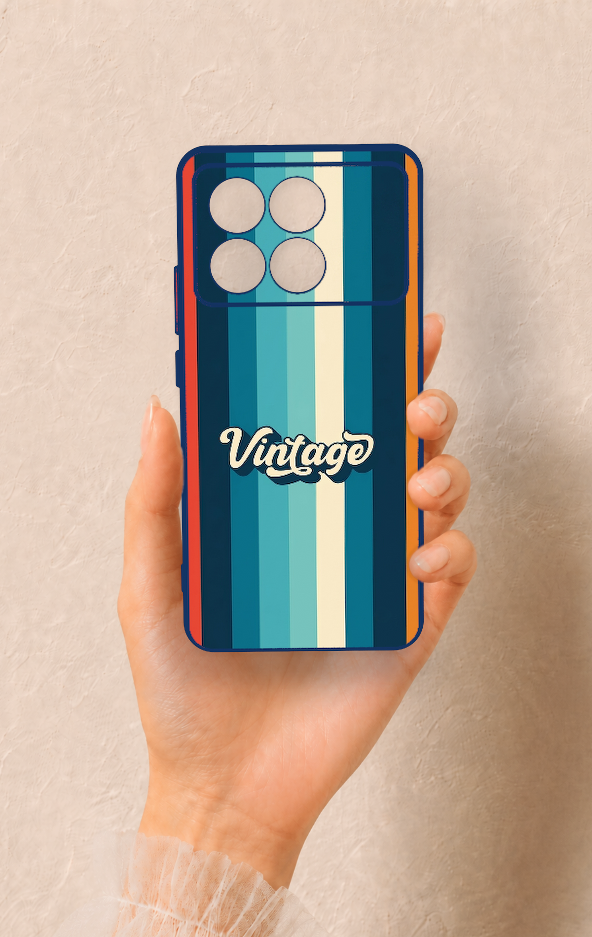 Poco X6 Pro Uyumlu Vintage Desenli Silikon Kılıf