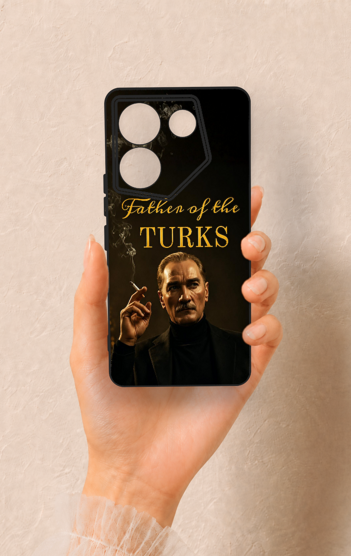 Tecno Caman 20 Pro 5G Uyumlu Father Of The Turks Desenli Silikon Kılıf