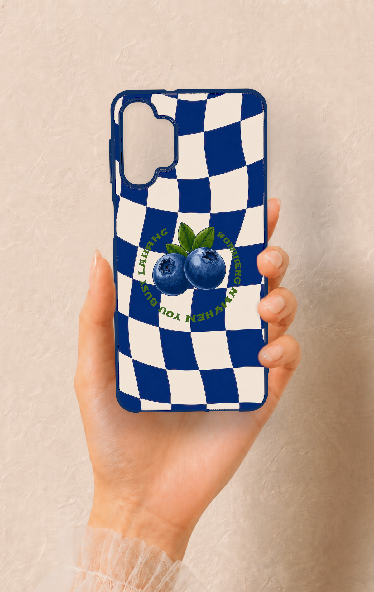 Samsung A32 Uyumlu Yaban Mersini Desenli Silikon Kılıf