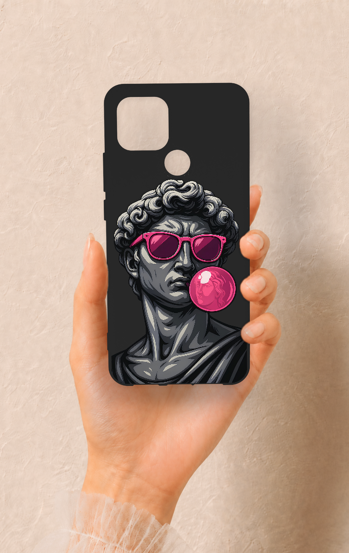 Oppo A15 Uyumlu Pop David Desenli Silikon Kılıf