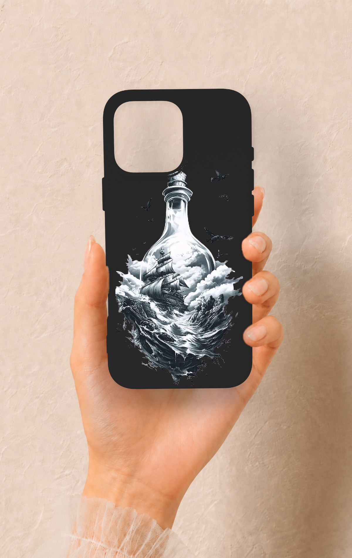 iPhone 16 Pro Max Uyumlu Secret Sea Desenli Silikon Kılıf