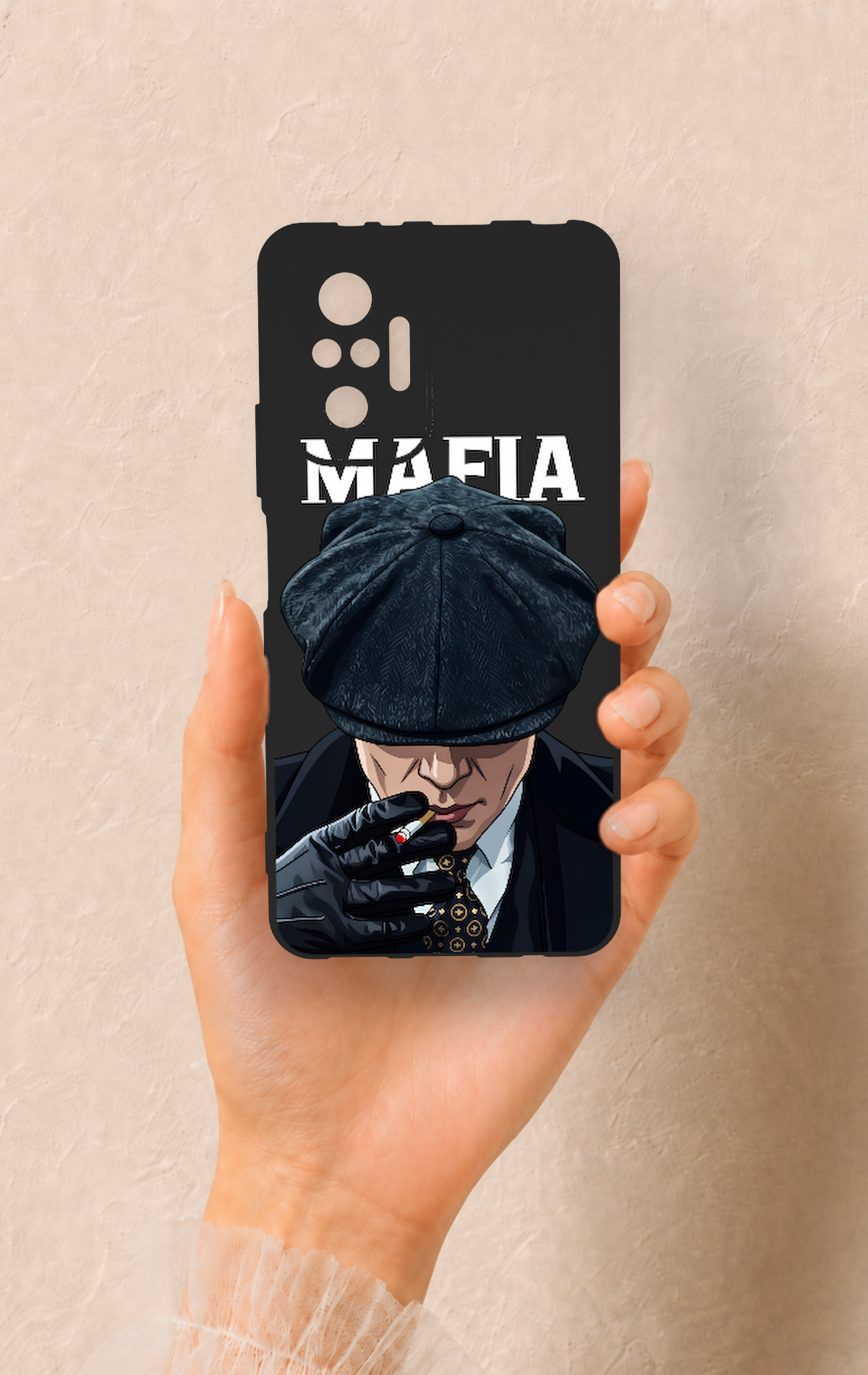 Redmi Note 10 Pro Uyumlu MAFIA Desenli Silikon Kılıf