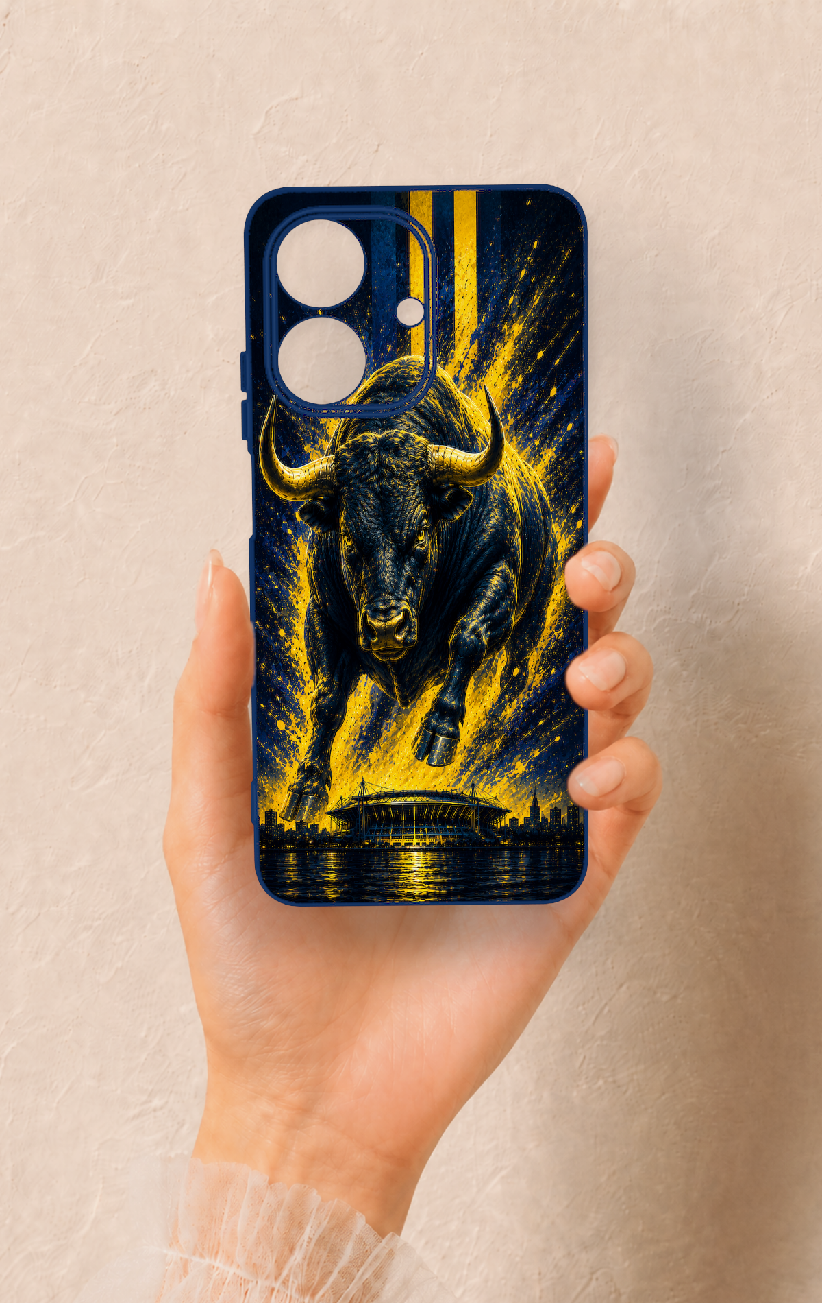 Realme Note 60 Uyumlu Kadiköy Boğası Desenli Silikon Kılıf