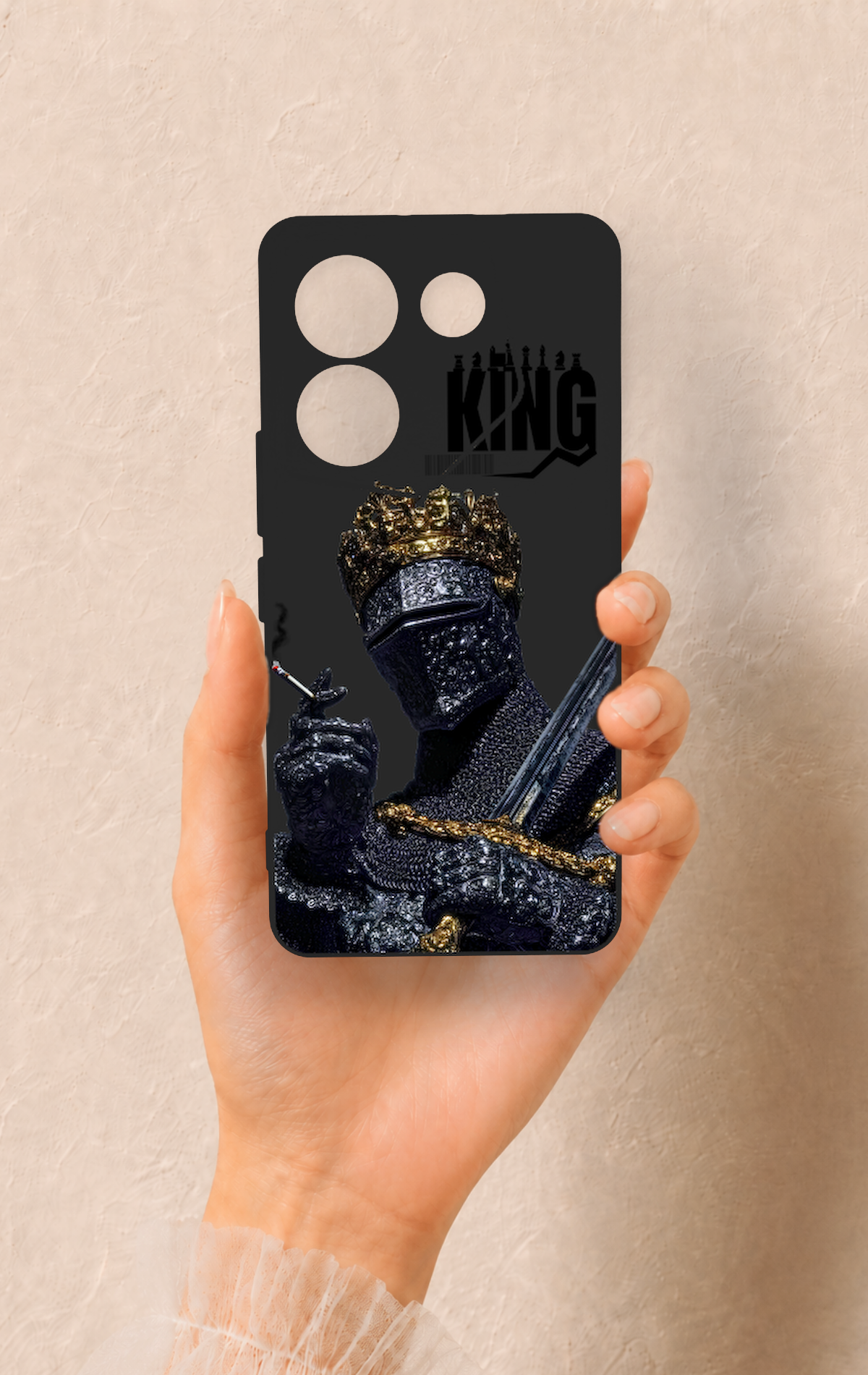 Tecno Camon 20 Pro Uyumlu King Desenli Silikon Kılıf