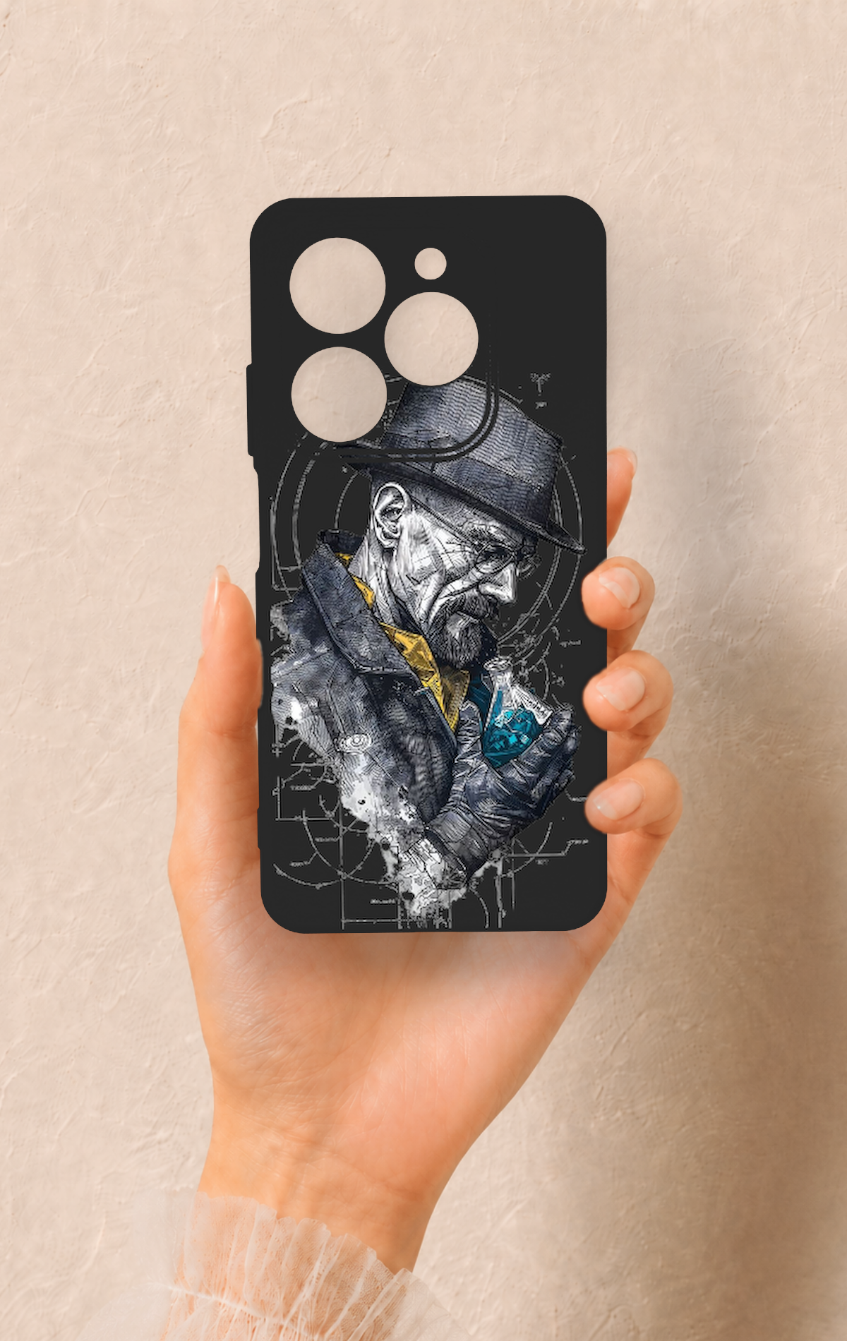 Tecno Spark 20C Uyumlu Walter White Desenli Silikon Kılıf