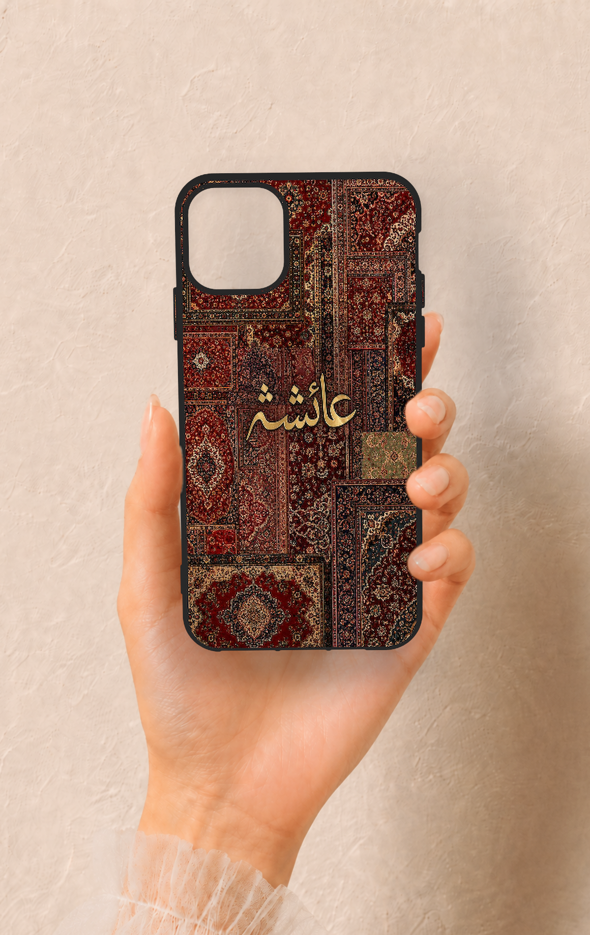 iPhone 11 Pro Max Uyumlu Vintage Halı Desenli Silikon Kılıf