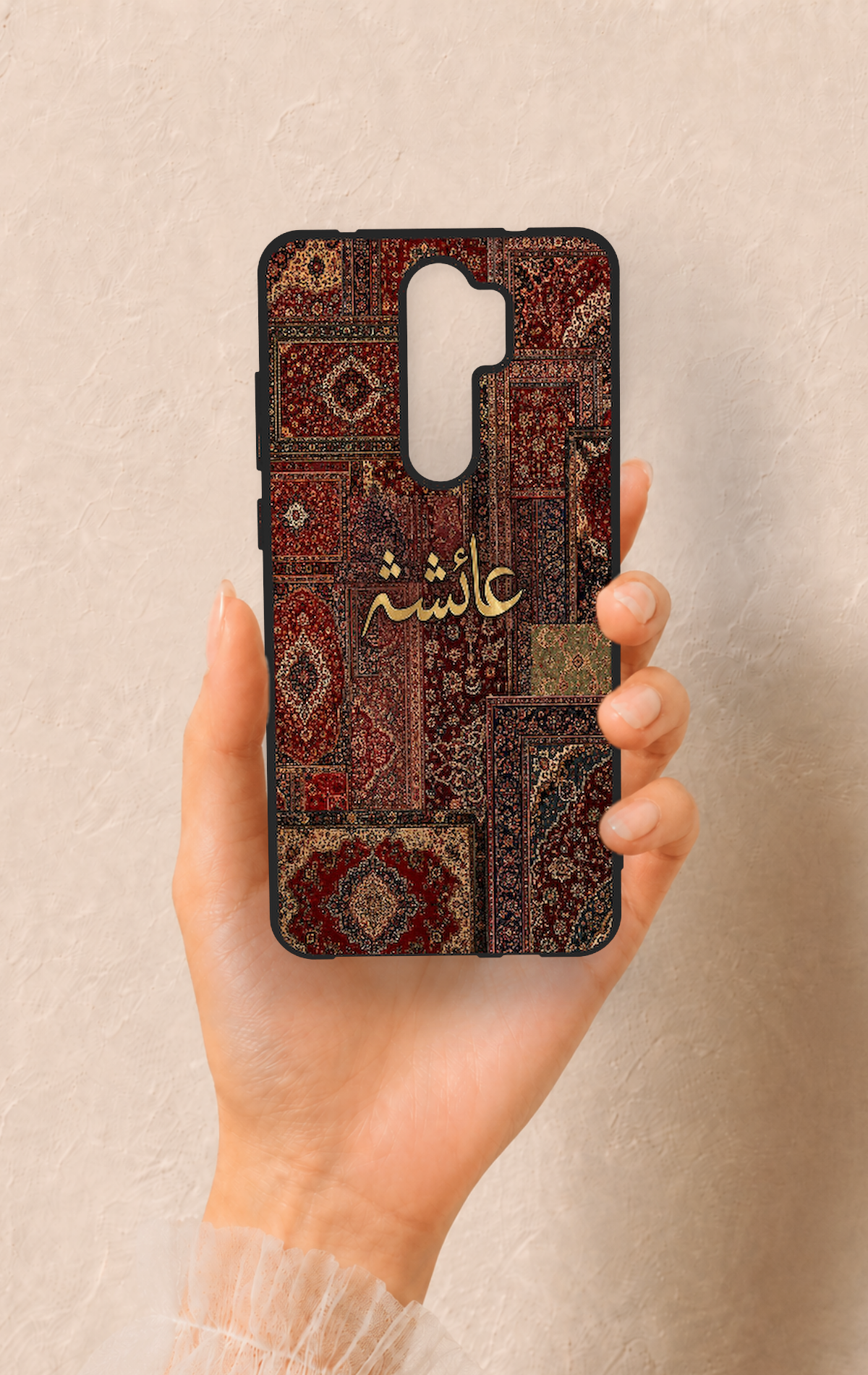 Redmi Note 8 Pro Uyumlu Vintage Halı Desenli Silikon Kılıf