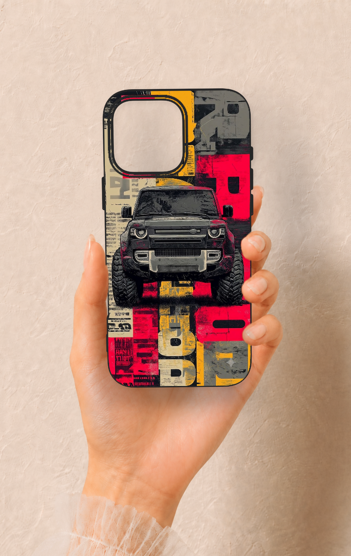 iPhone 16 Pro Max Uyumlu Defender Truck Desenli Silikon Kılıf