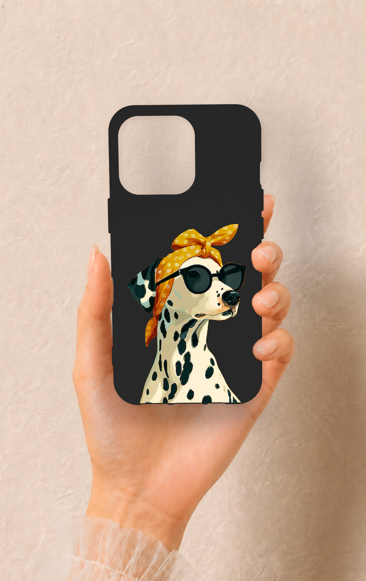 iPhone 13 Pro Uyumlu Cool Dalmaçyalı Desenli Silikon Kılıf