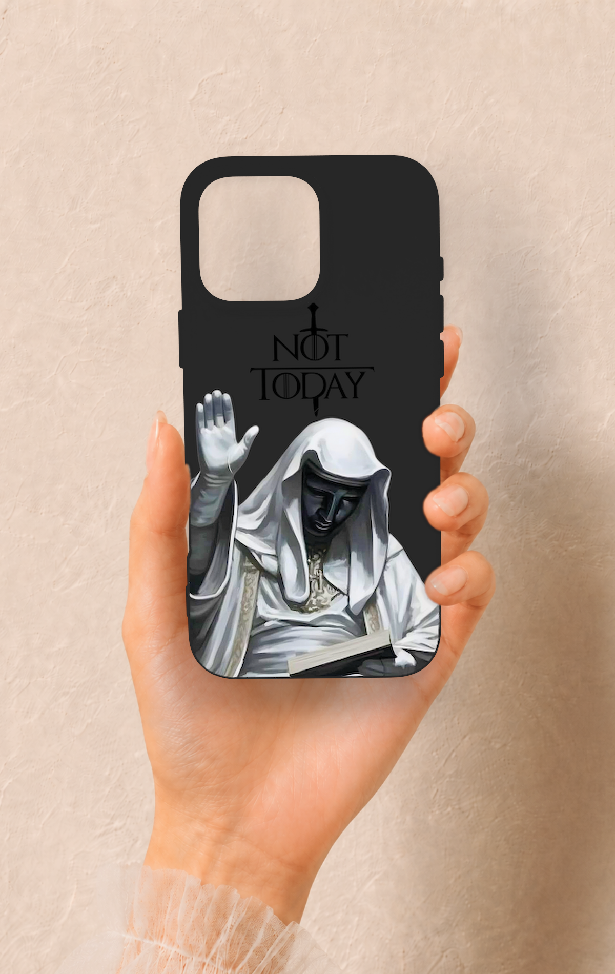 iPhone 16 Pro Max Uyumlu Not Today Desenli Silikon Kılıf